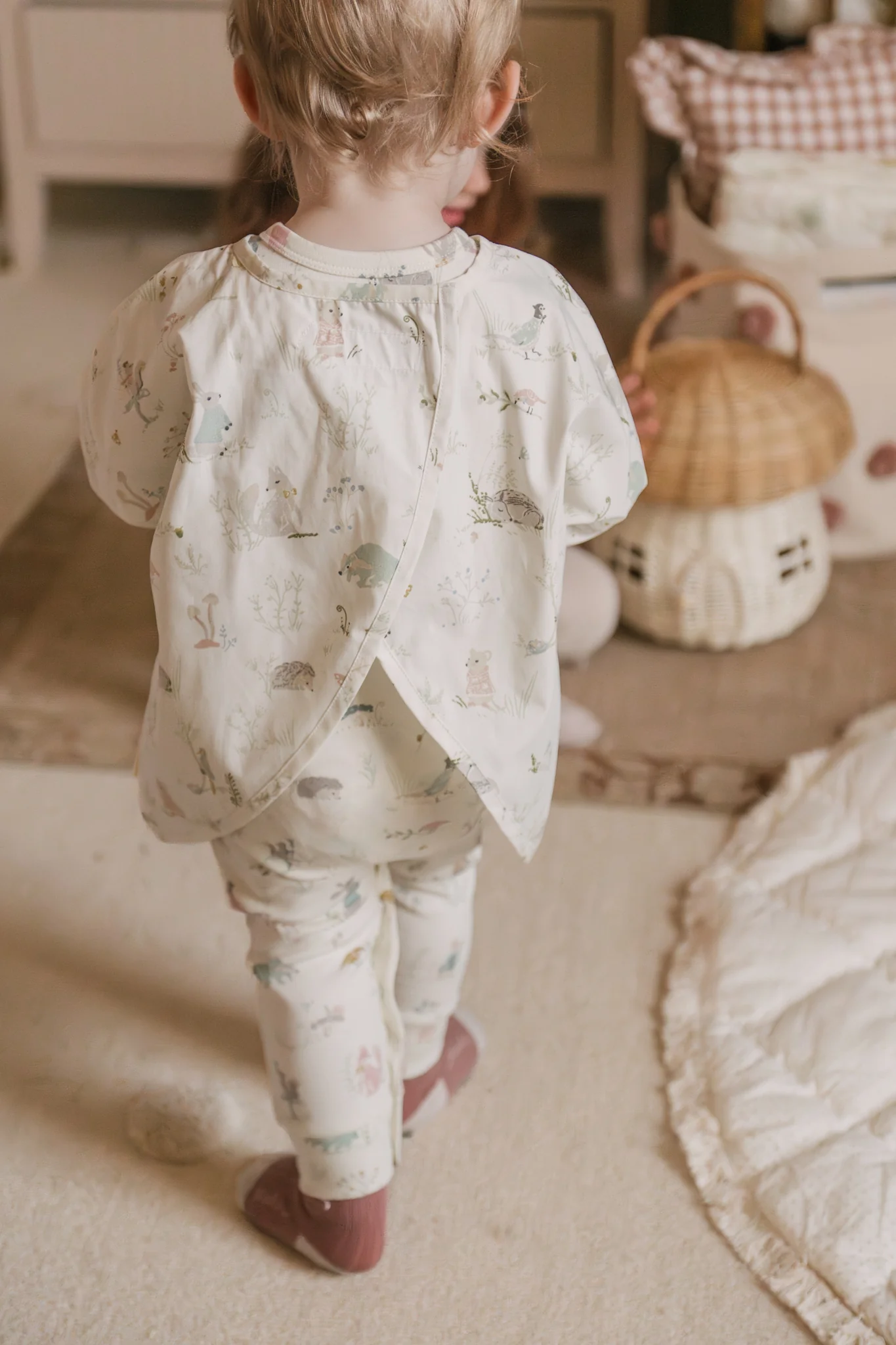 Water Repellent Baby Smock - Forest Fable - Image 5