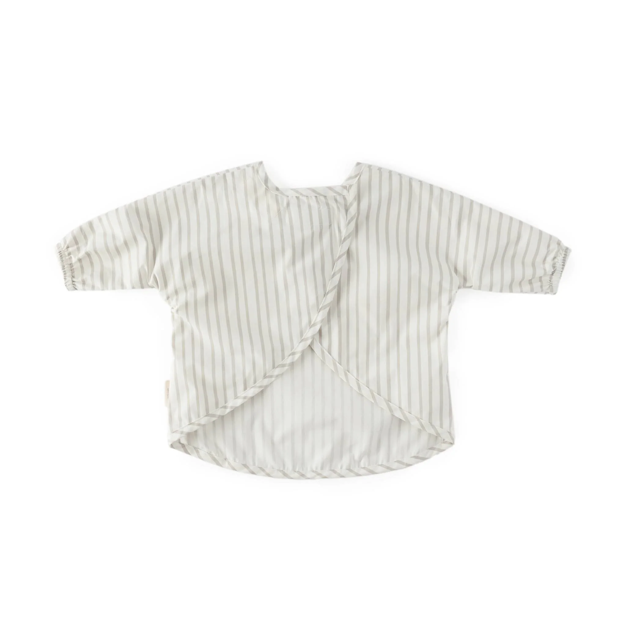 Water Repellent Baby Smock - Stripes Away Pebble Grey - Image 5