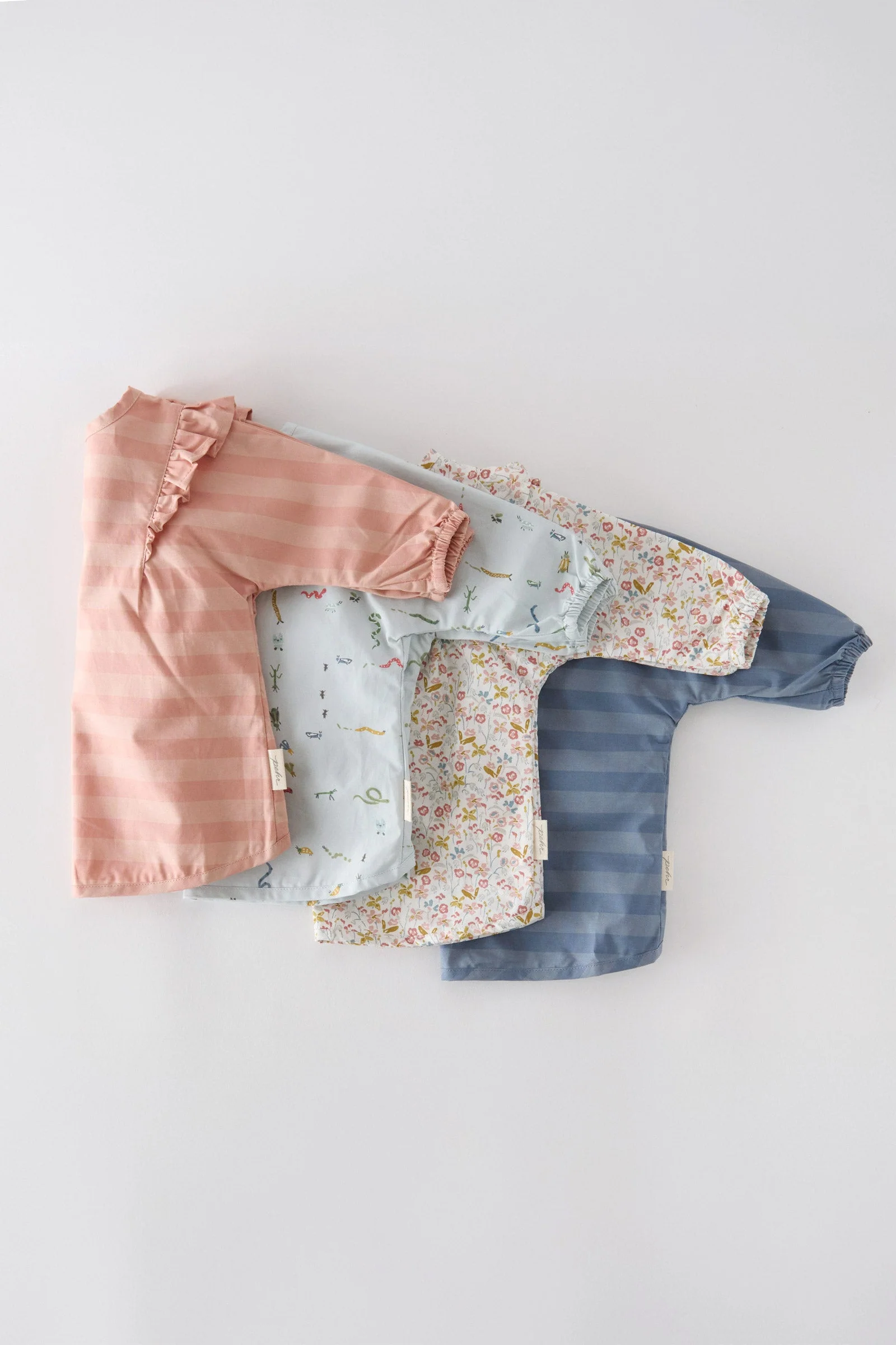 Water Repellent Ruffle Baby Smock - Floret - Image 4