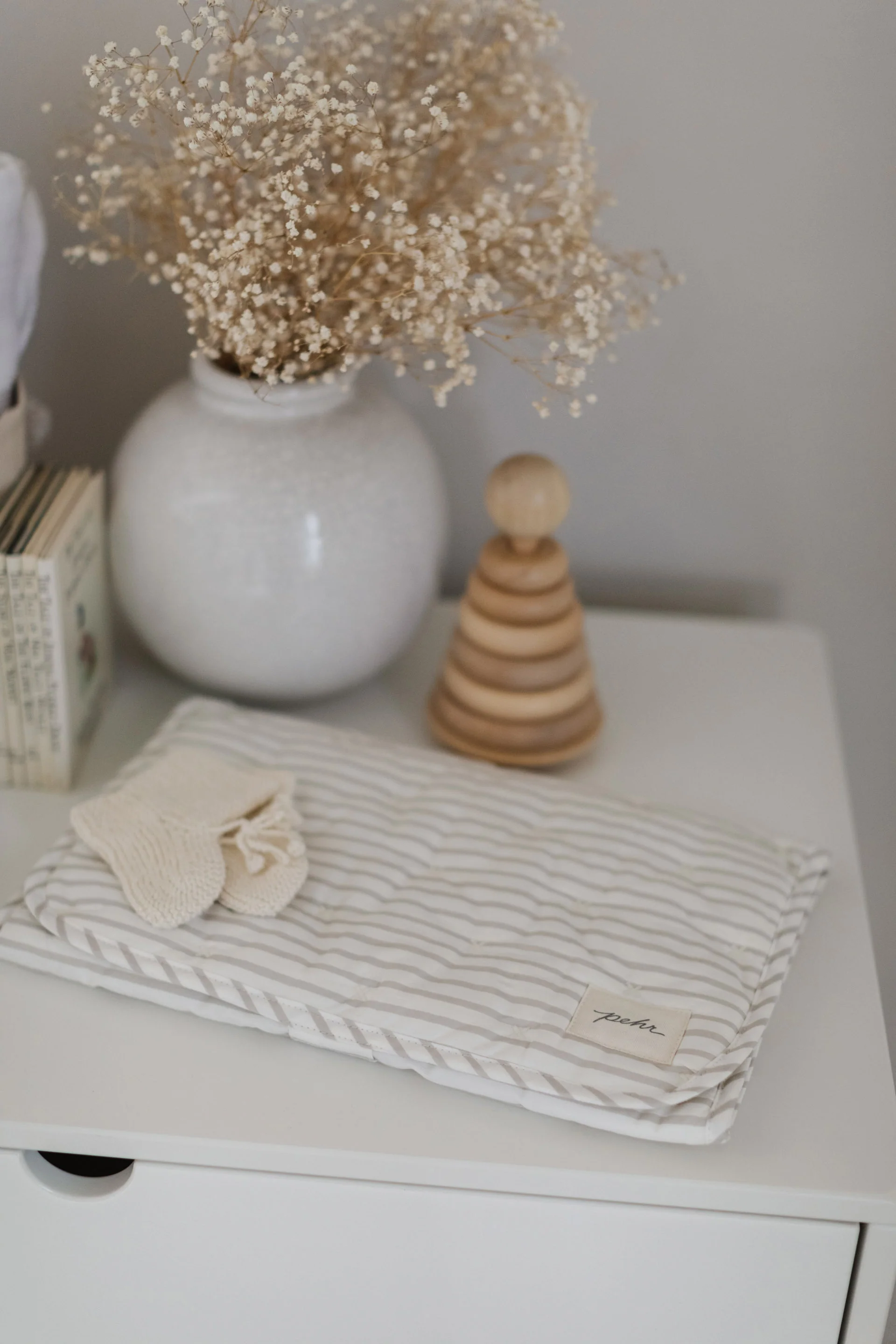 Striped On the Go Portable Changing Pad - Stripes Away Pebble Grey - Image 3