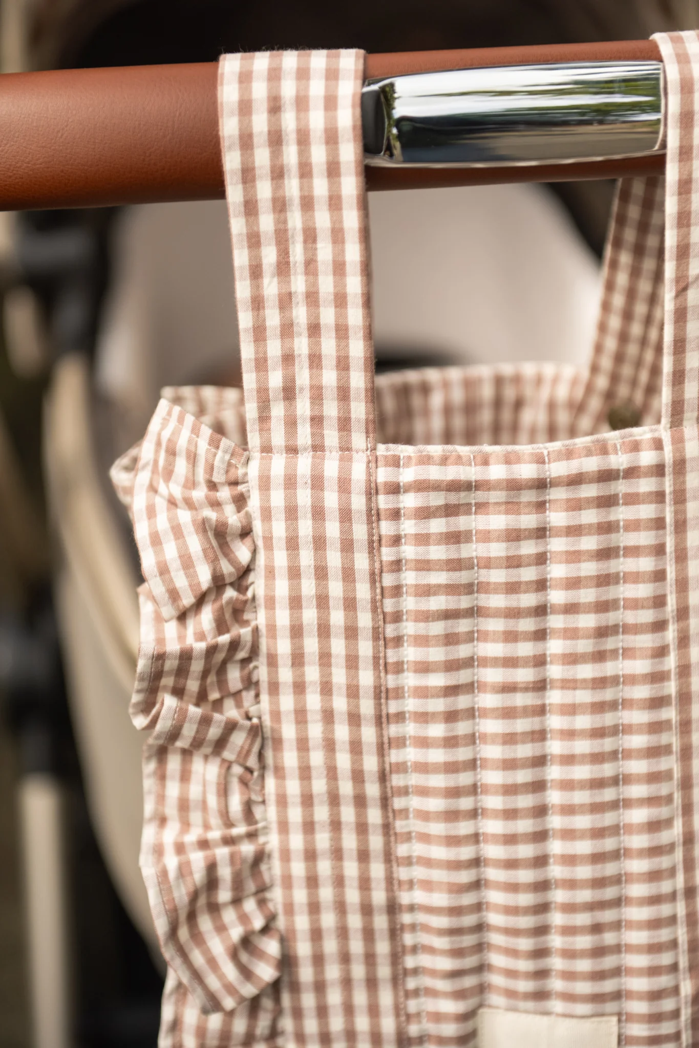 Gingham Stroller Bag - Thistle - Image 4