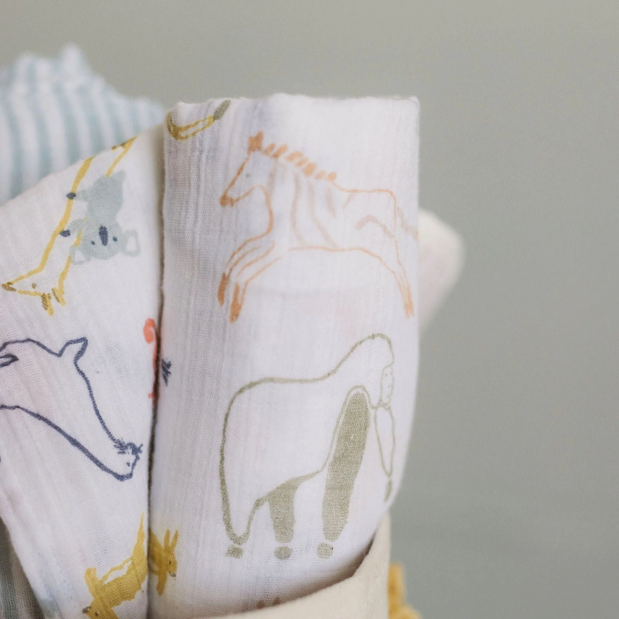Organic Cotton Muslin Swaddle - Into The Wild - Image 3