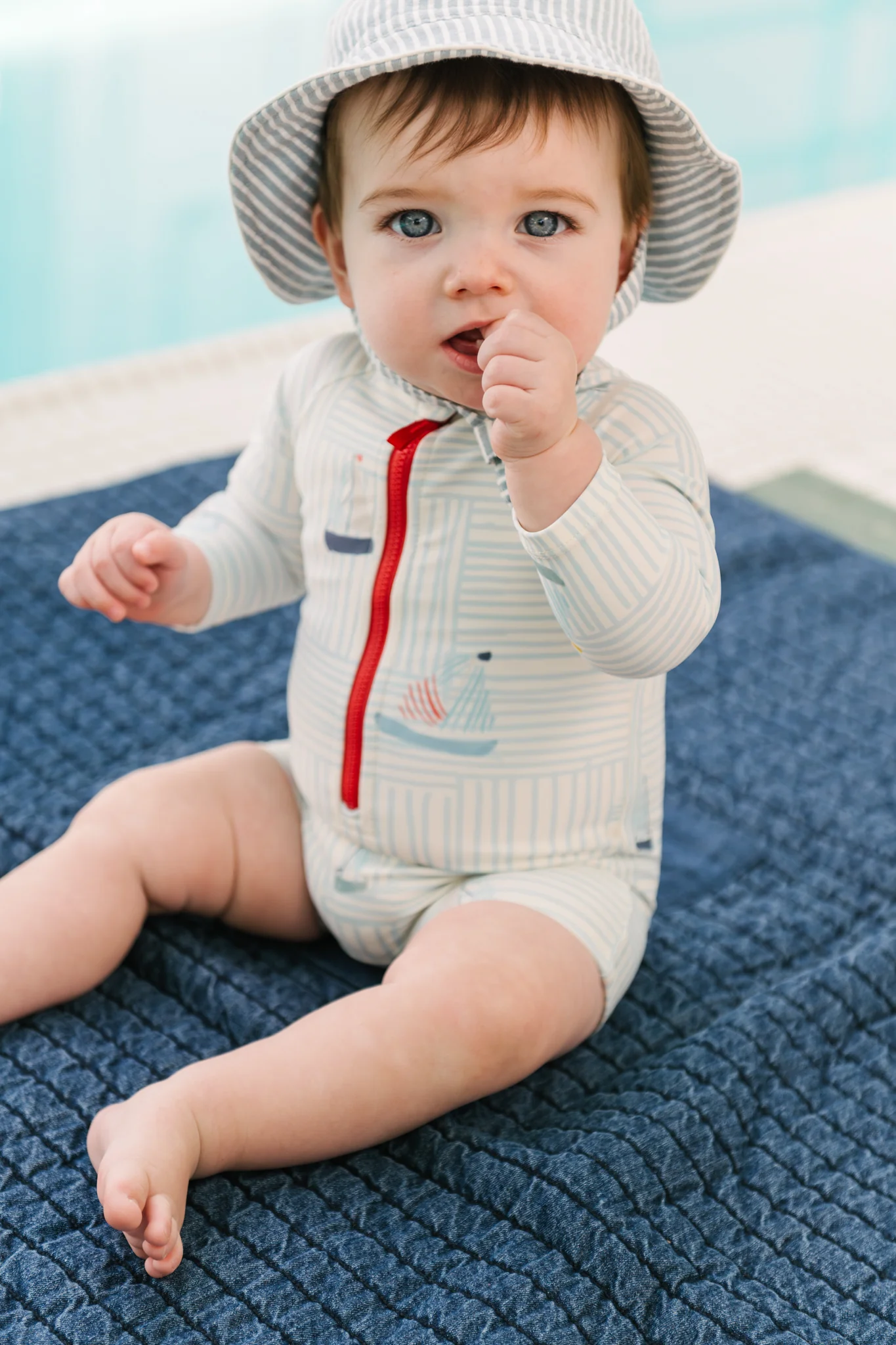 Swim Long Sleeve One-Piece - Set Sail - Image 4