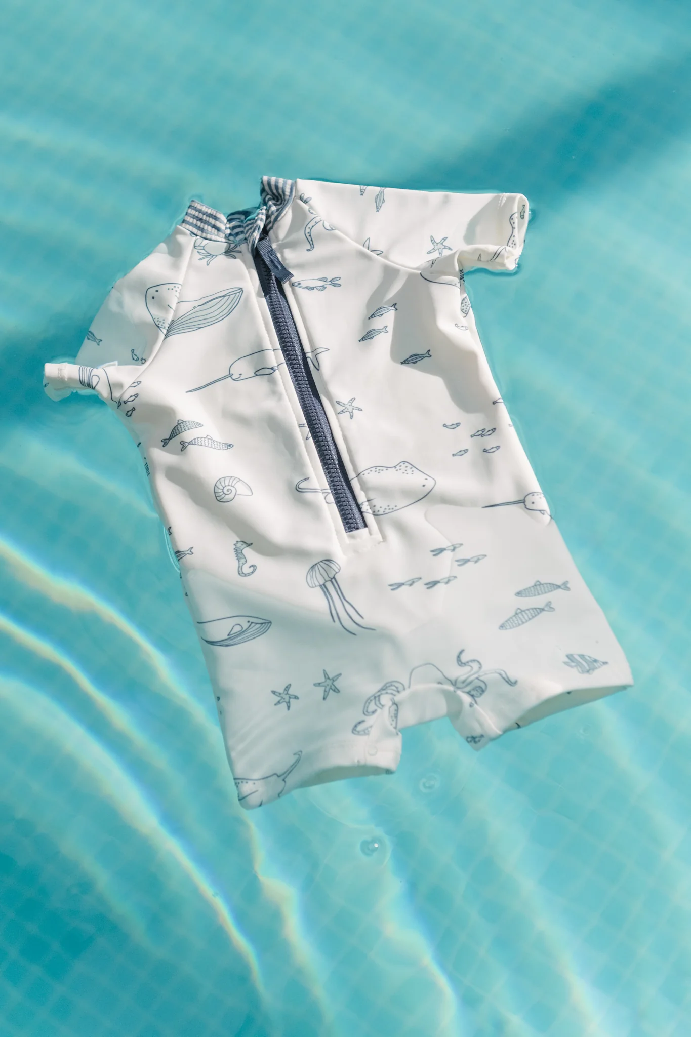 Swim Short Sleeve One-Piece - Life Aquatic - Image 3
