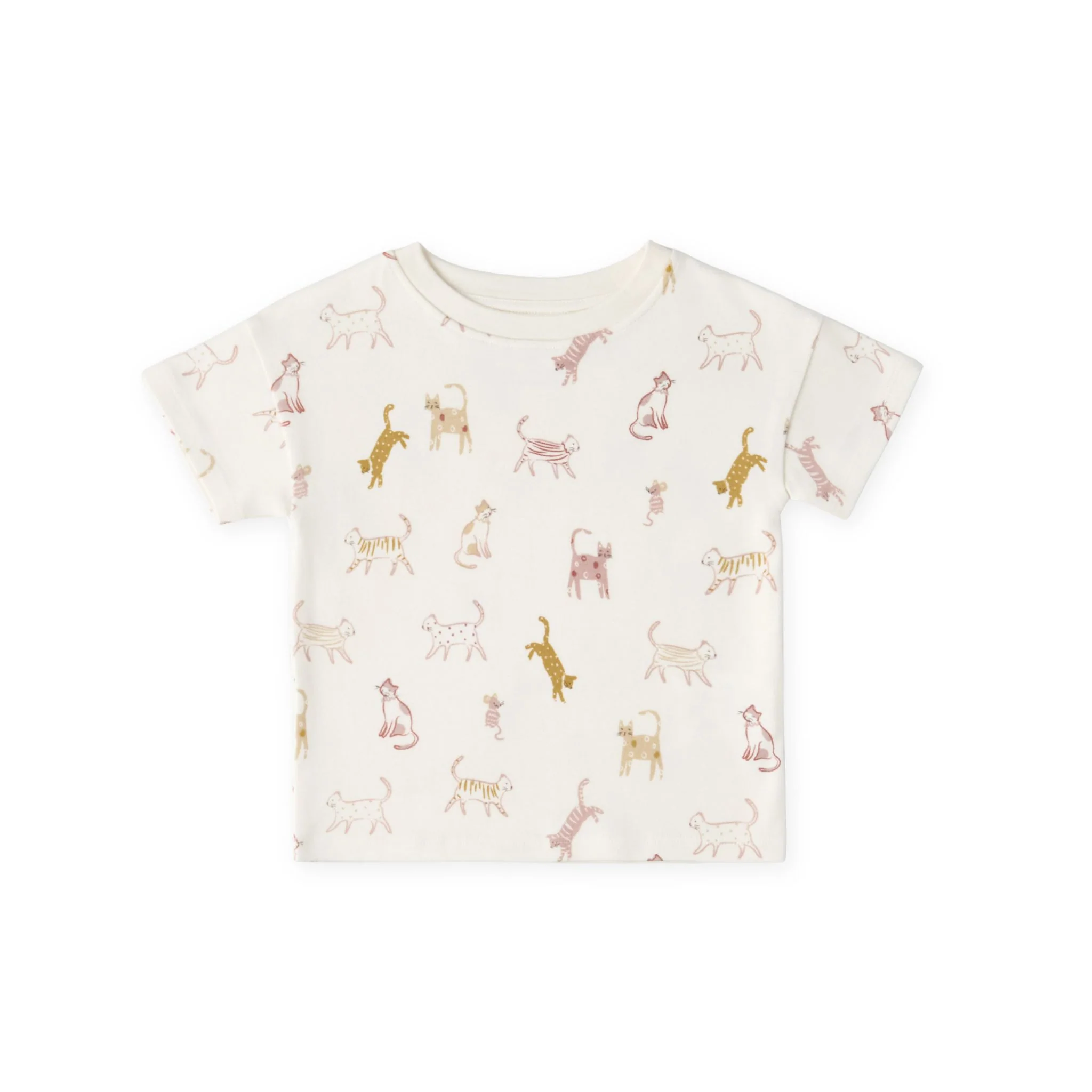 Dropped Shoulder Short Sleeve T-Shirt - Copy Cat