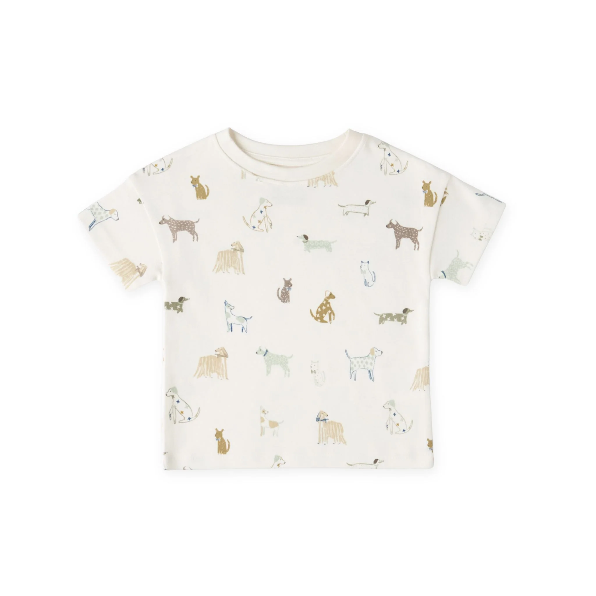 Dropped Shoulder Short Sleeve T-Shirt - Dog Days