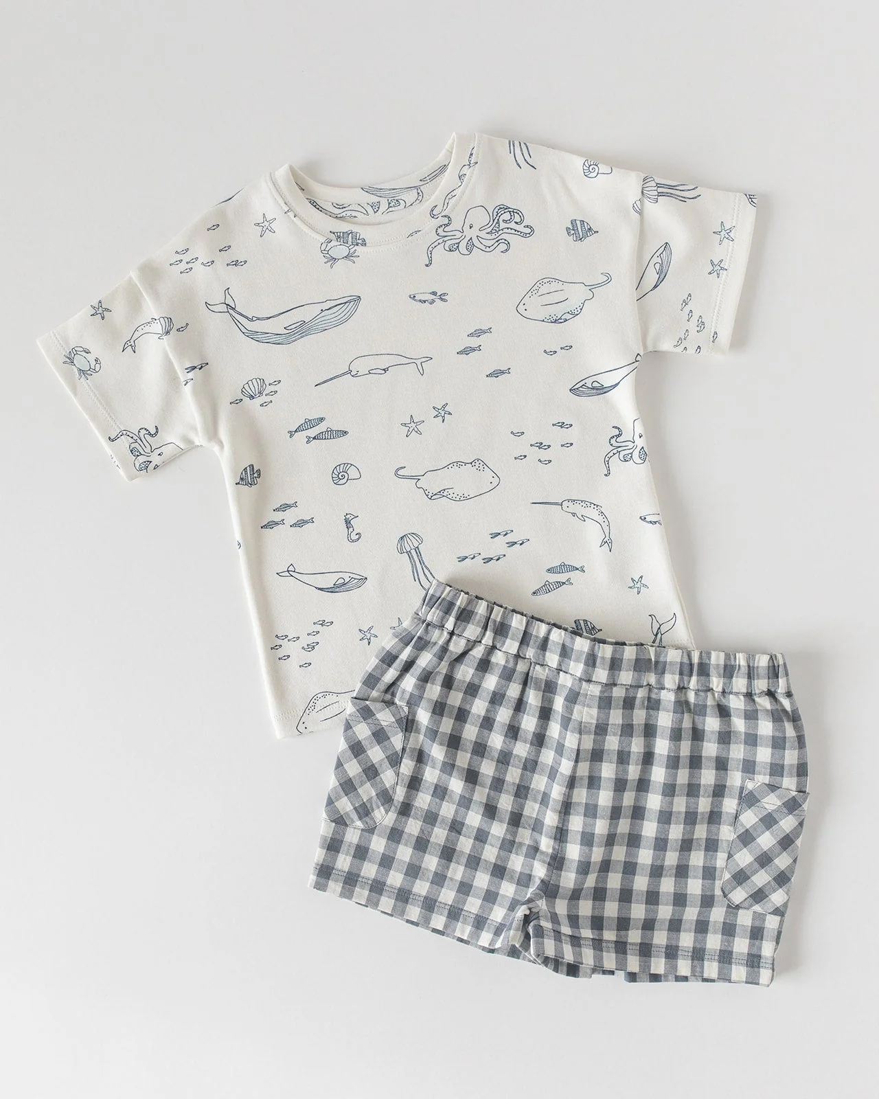 Dropped Shoulder Short Sleeve T-Shirt - Life Aquatic - Image 13