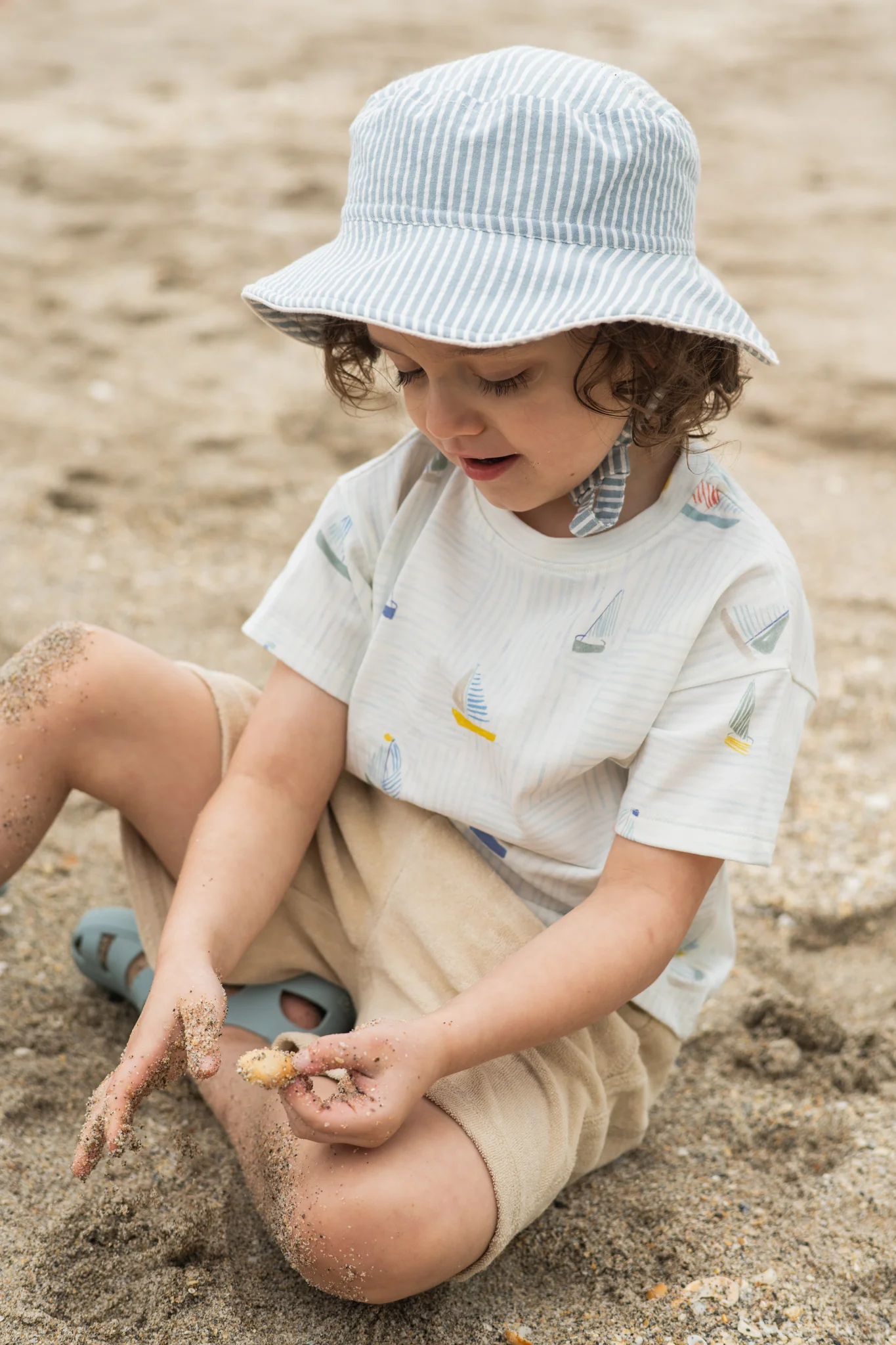 Dropped Shoulder Short Sleeve T-Shirt - Set Sail - Image 2