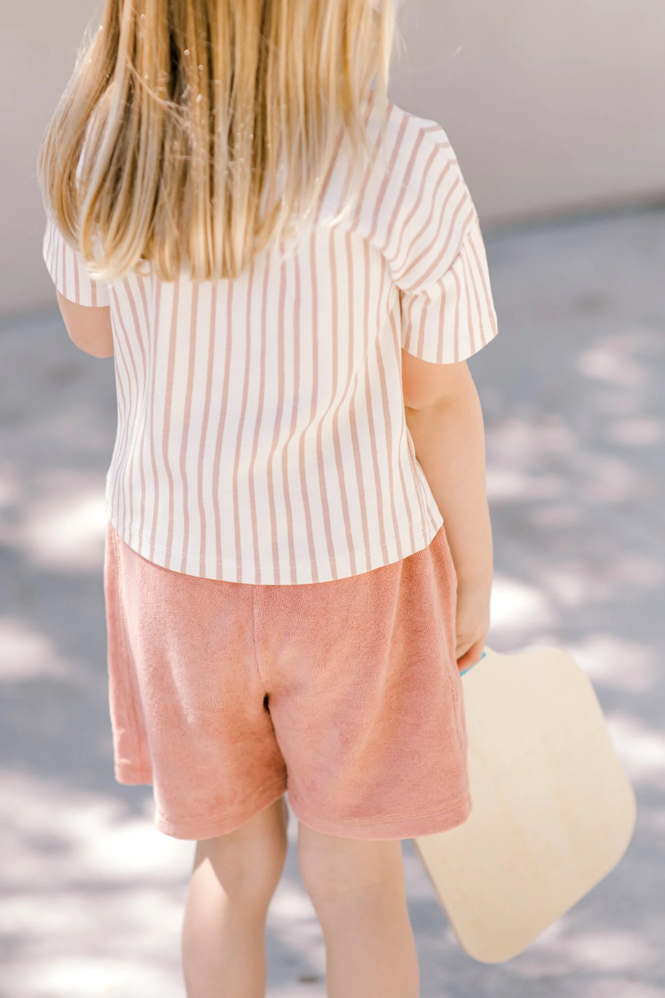 Dropped Shoulder Short Sleeve T-Shirt - Stripes Away Peony - Image 3