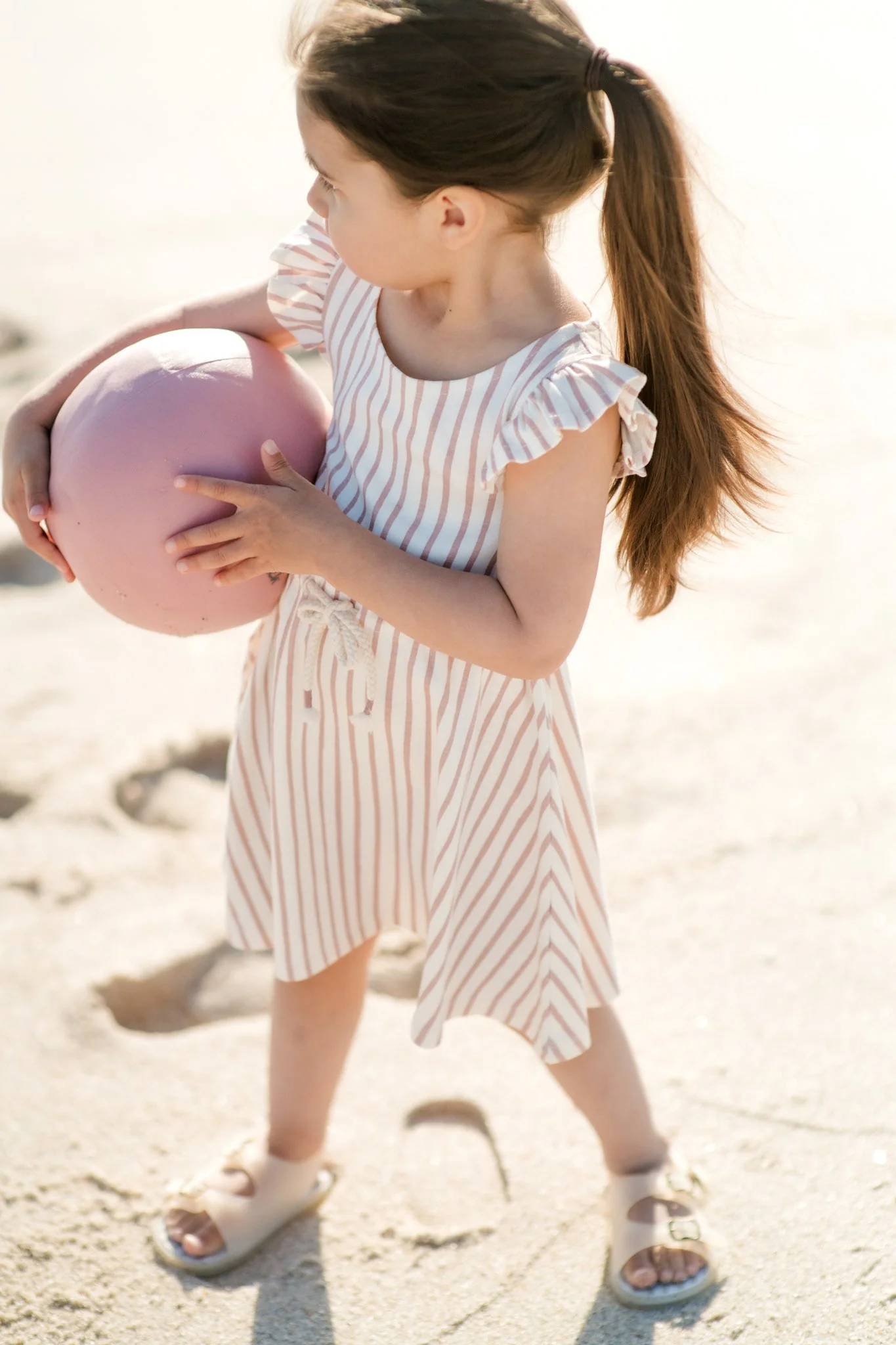 Tank Dress - Stripes Away Peony - Image 3