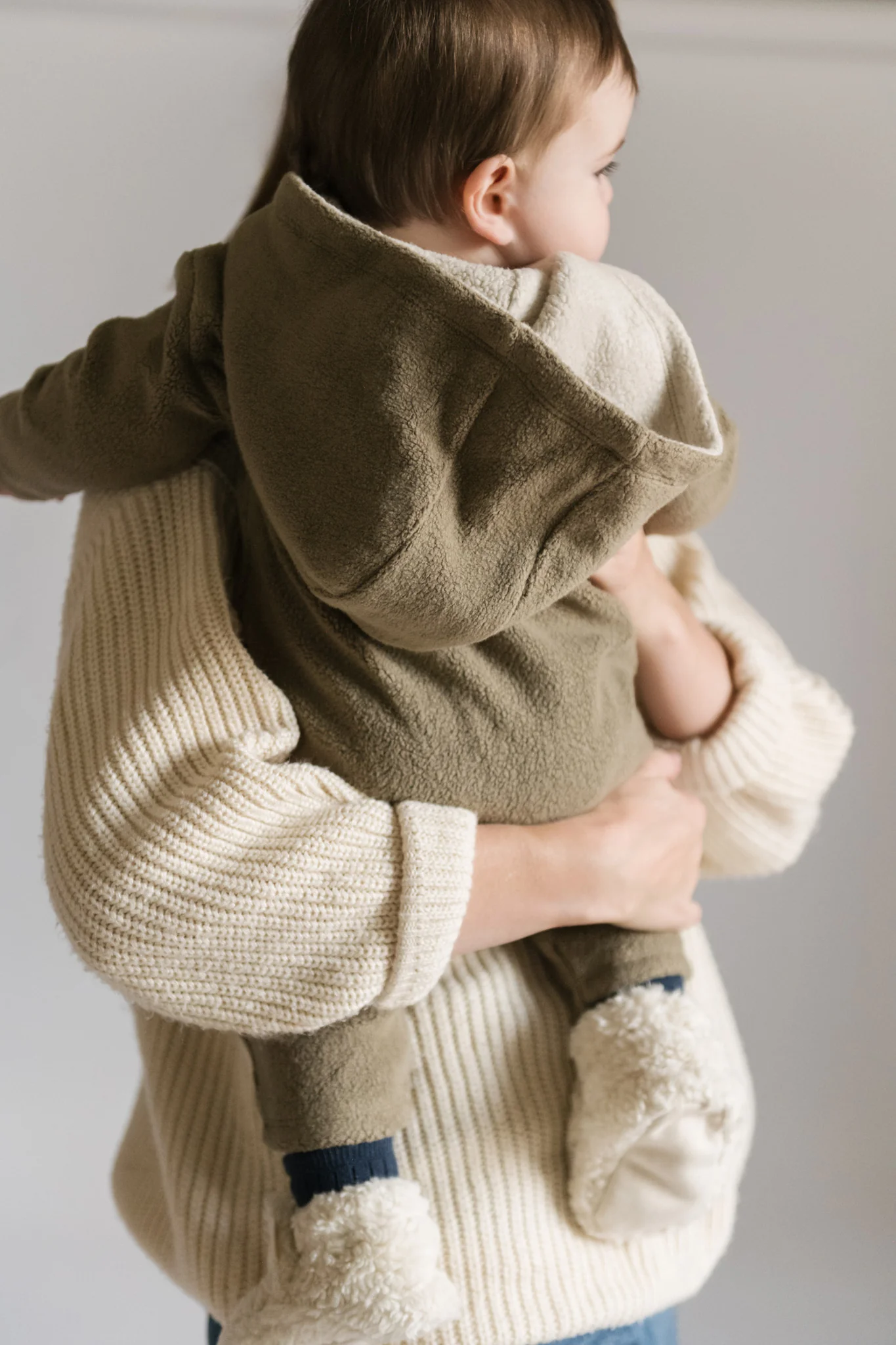 Teddy Fleece Baby Suit - Moss - Image 3