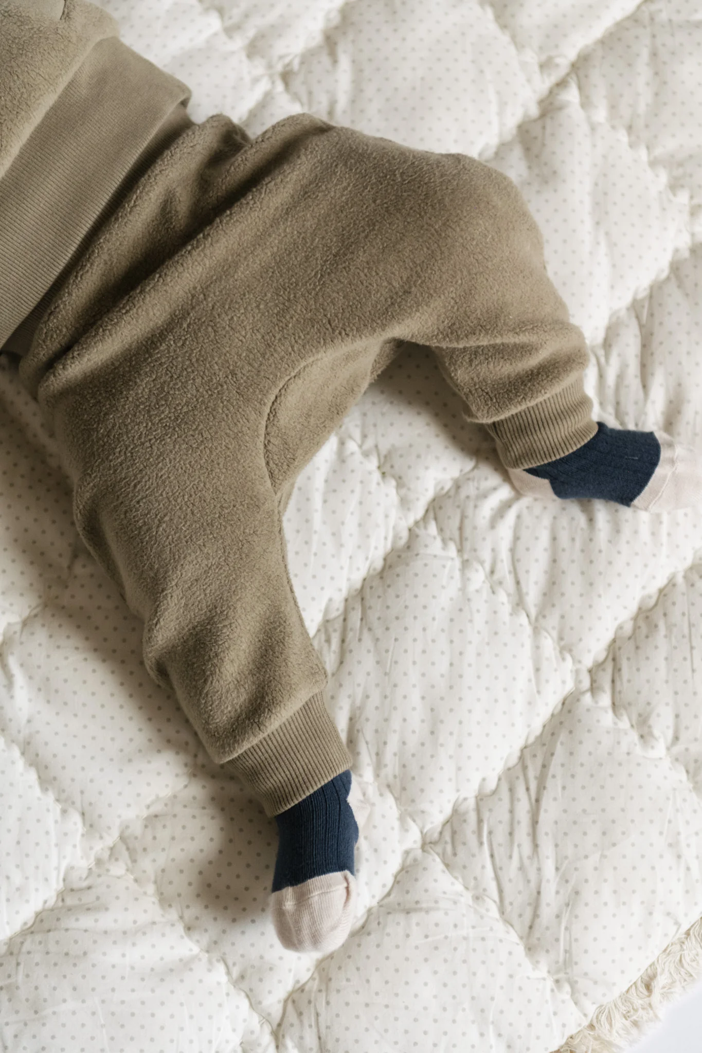 Teddy Fleece Harem Pant - Moss - Image 4
