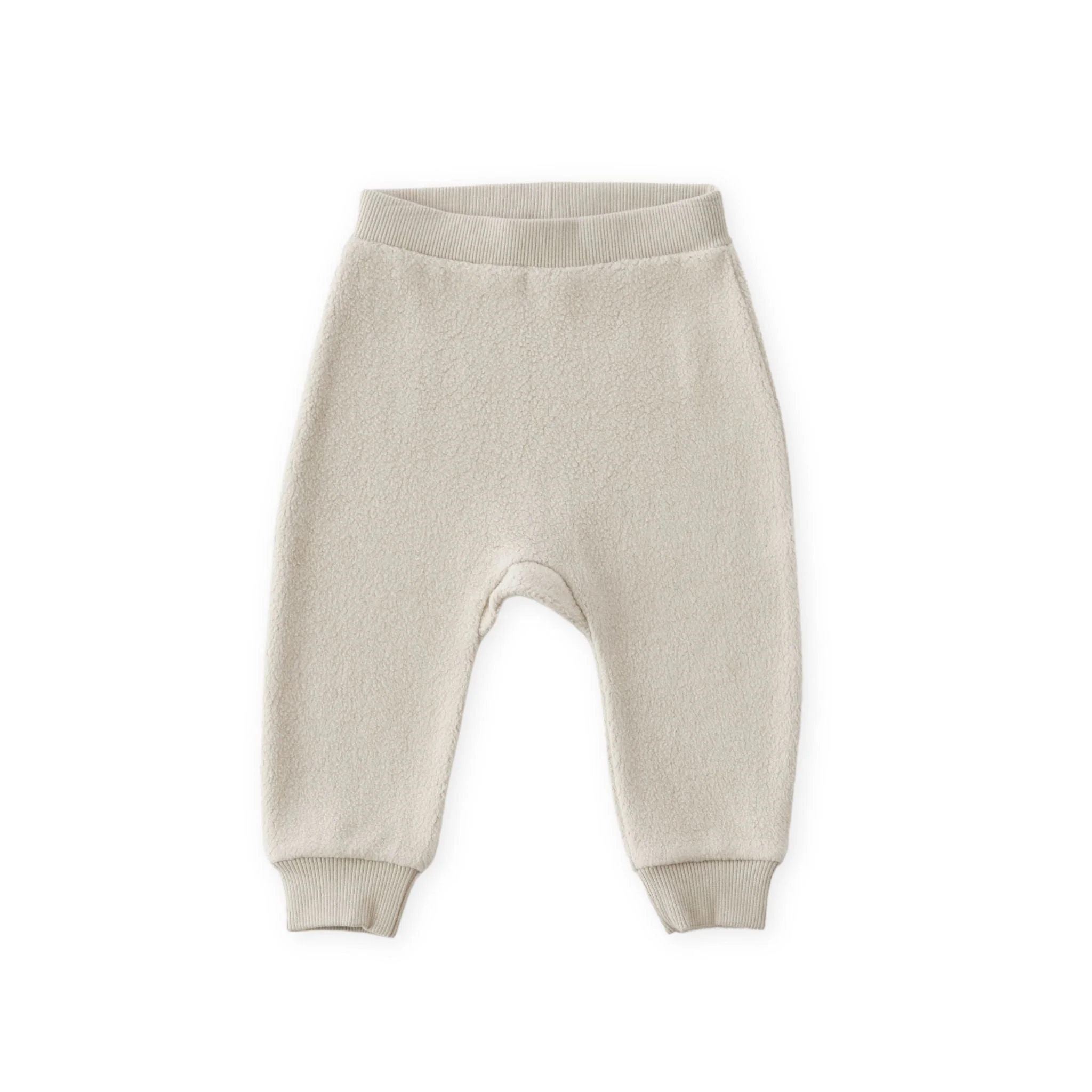 Teddy Fleece Harem Pant - Stone