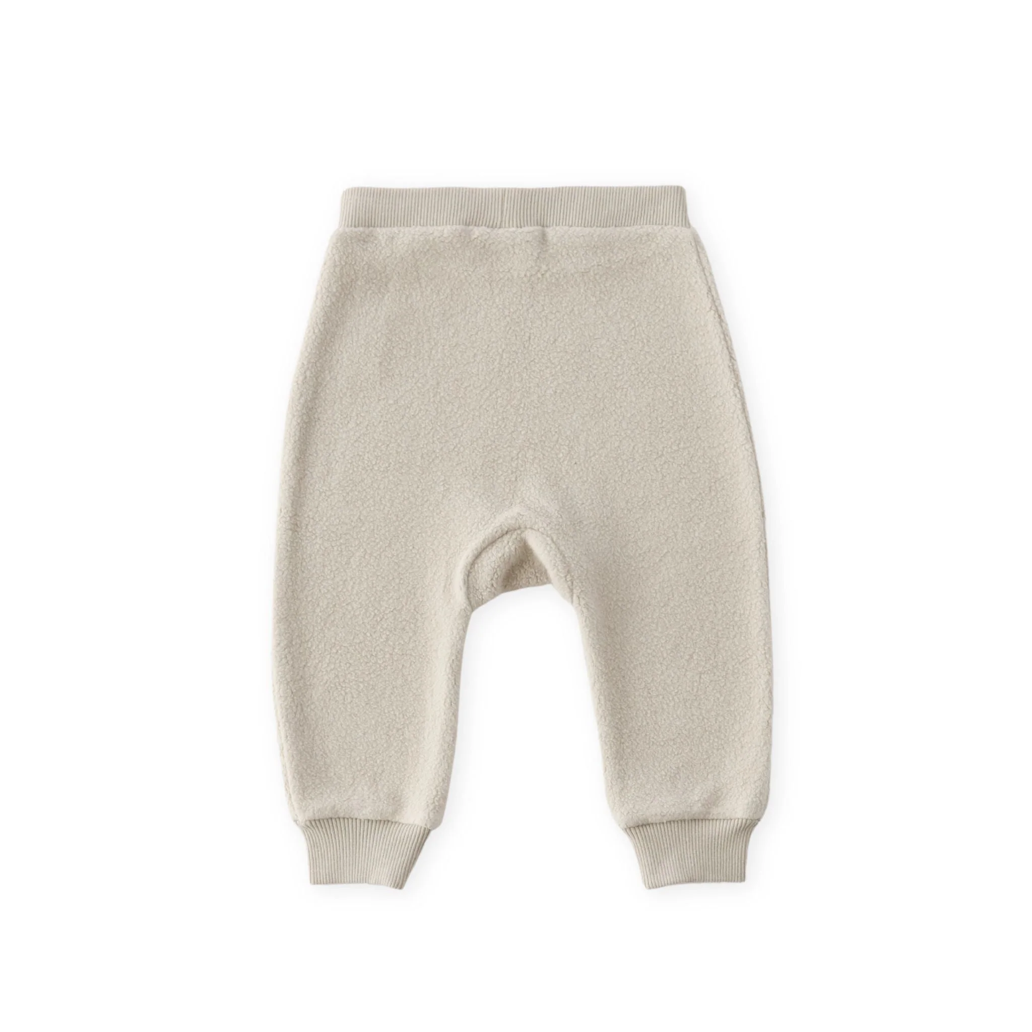 Teddy Fleece Harem Pant - Stone - Image 5