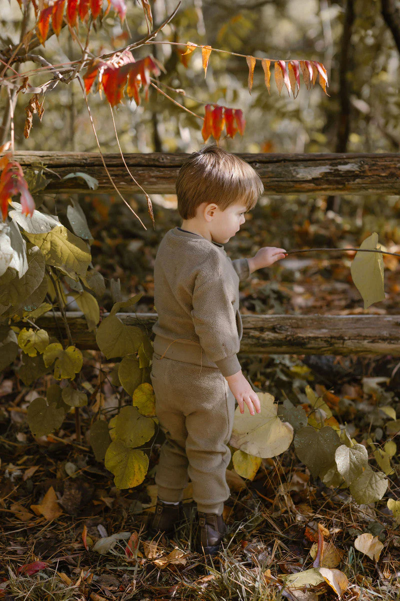 Teddy Fleece Jogger - Moss - Image 3