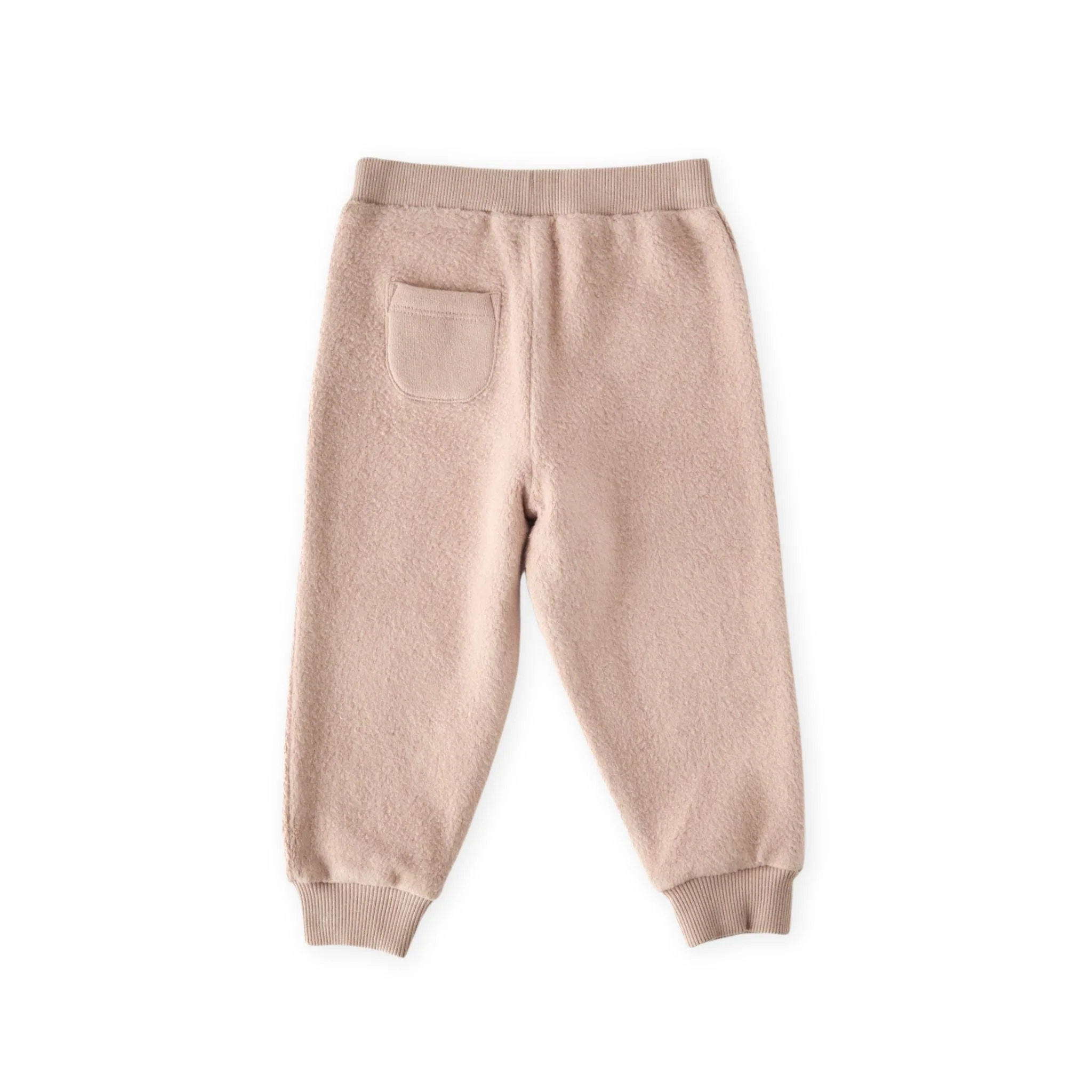Teddy Fleece Kids Jogger - Rose Pink - Image 3