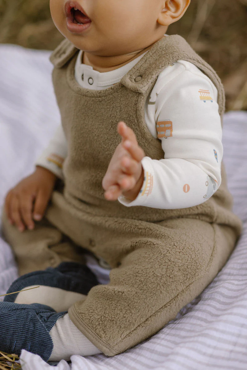 Teddy Fleece Overall - Moss - Image 2