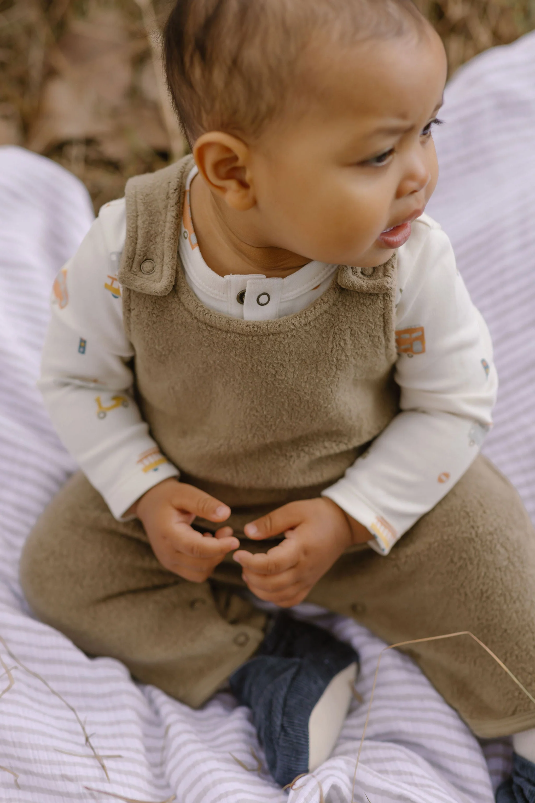 Teddy Fleece Overall - Moss - Image 3