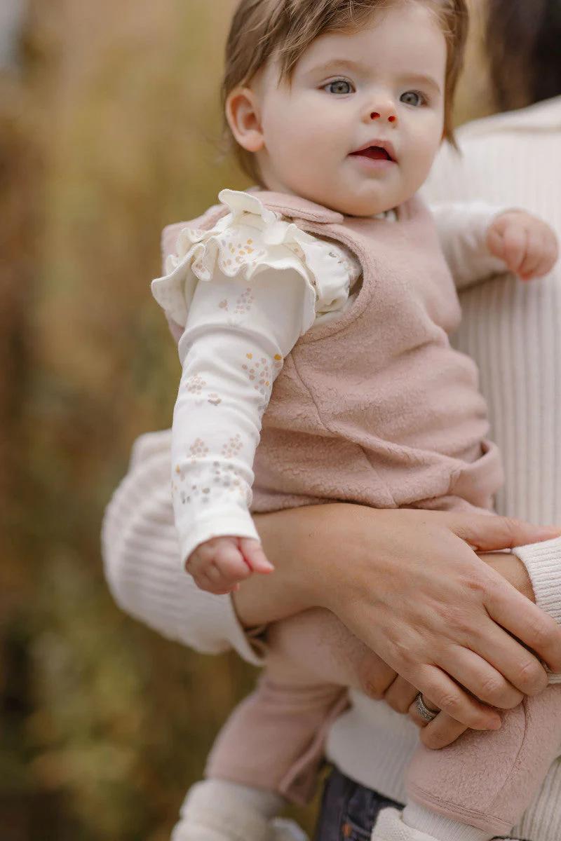 Teddy Fleece Overall - Rose Pink - Image 2