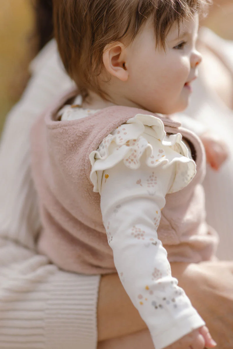 Teddy Fleece Overall - Rose Pink - Image 3
