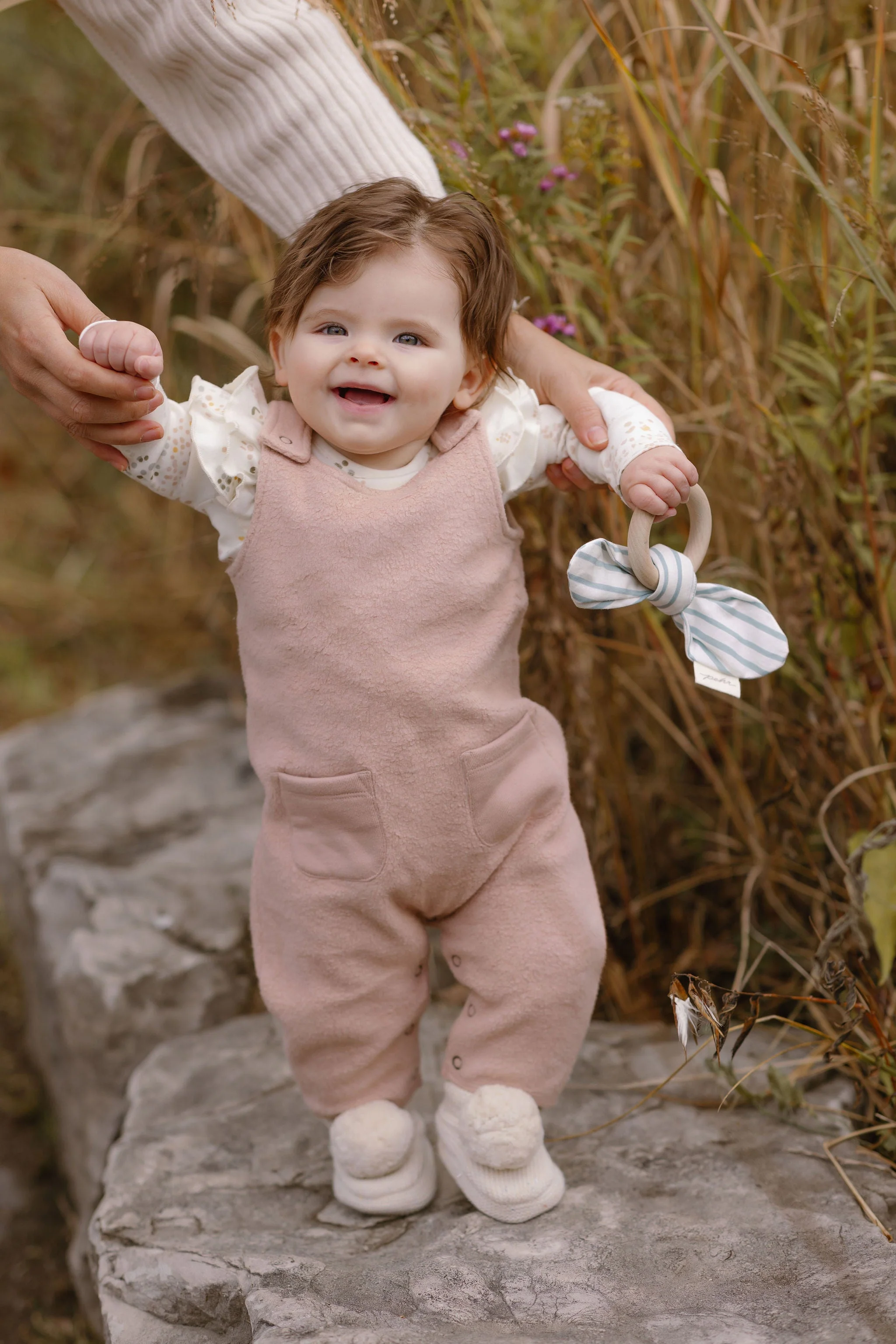 Teddy Fleece Overall - Rose Pink - Image 5