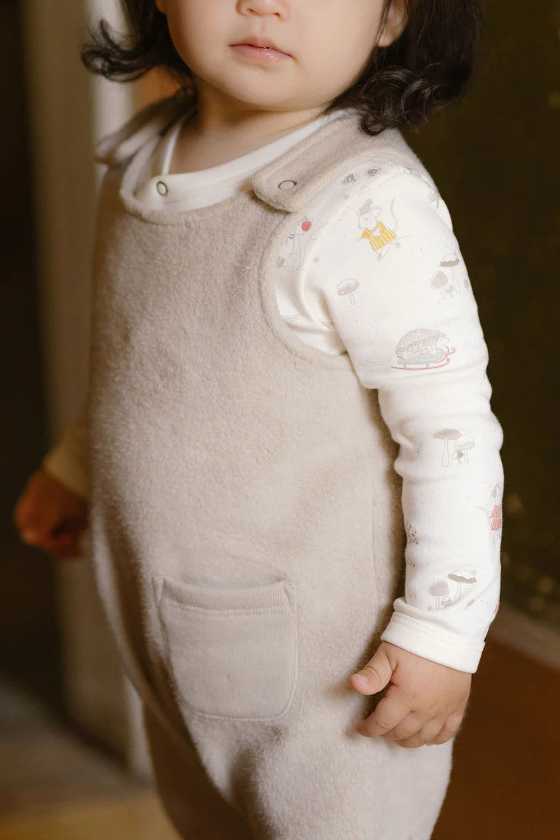 Teddy Fleece Overall - Stone - Image 2