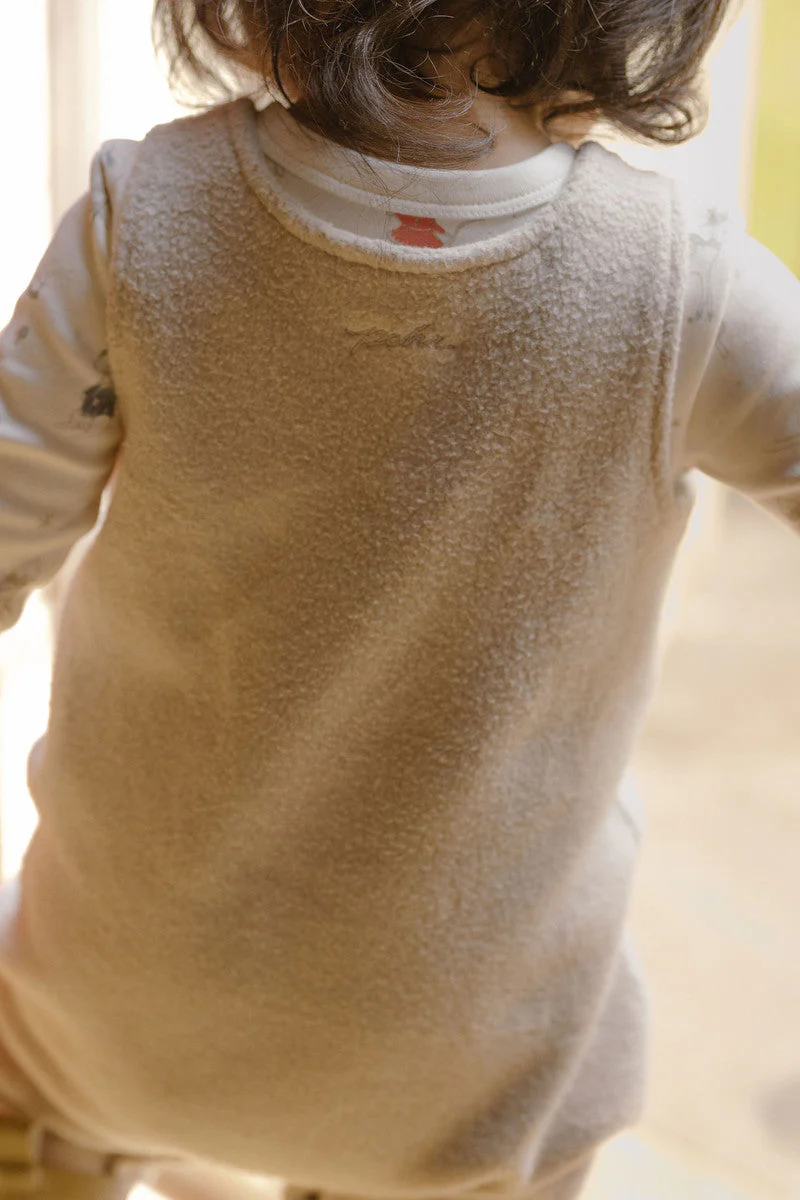 Teddy Fleece Overall - Stone - Image 3