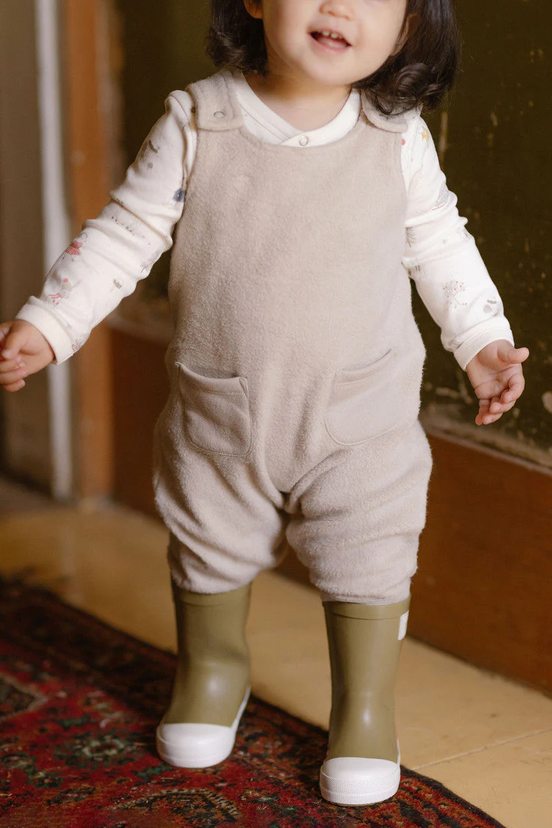 Teddy Fleece Overall - Stone - Image 5