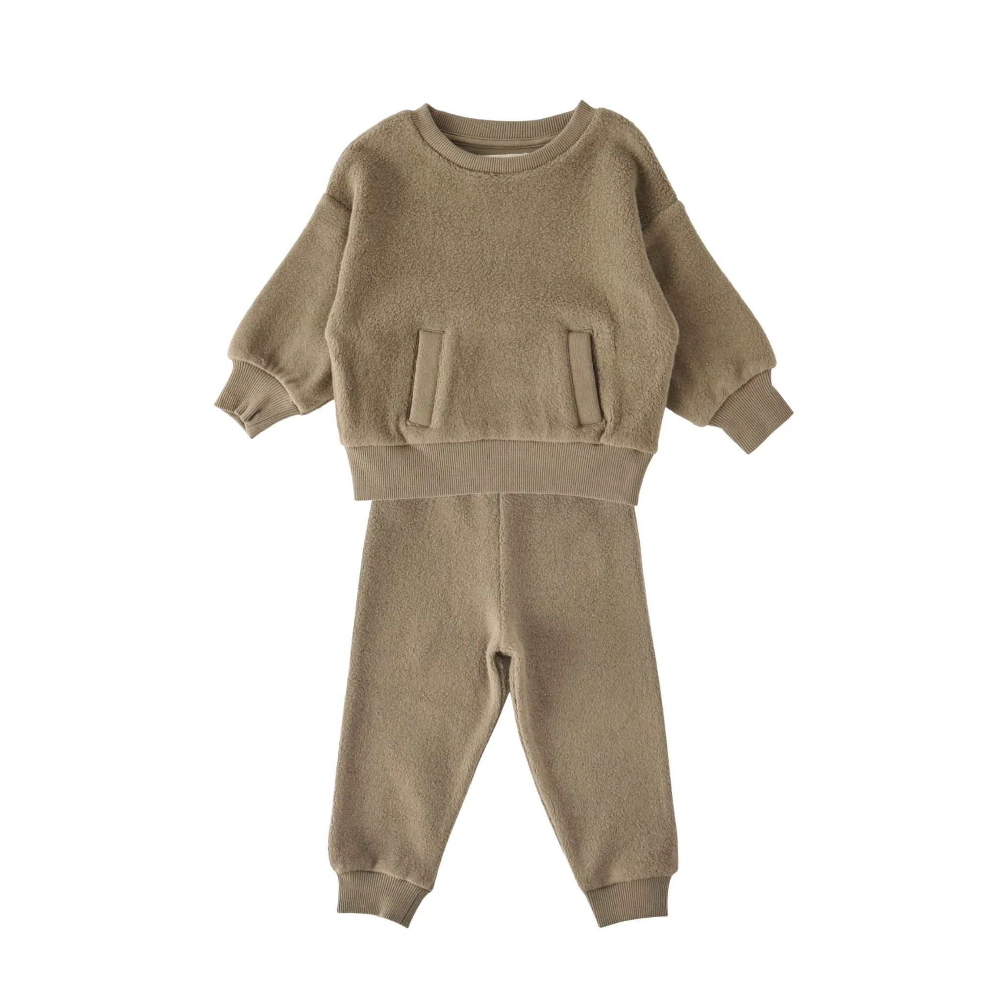 Teddy Fleece Set - Moss