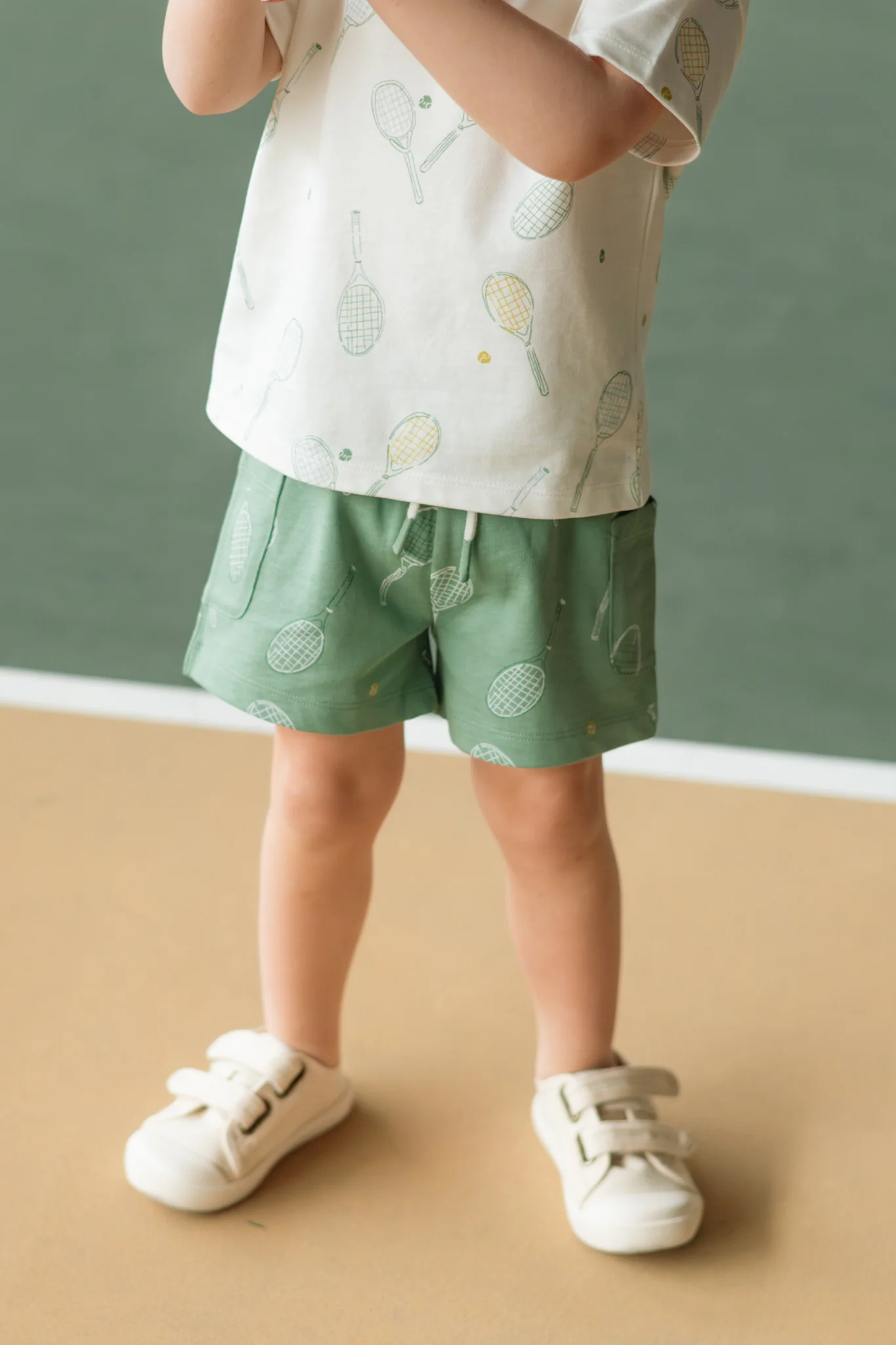 Tennis Toddler Short - Doubles Green - Image 2