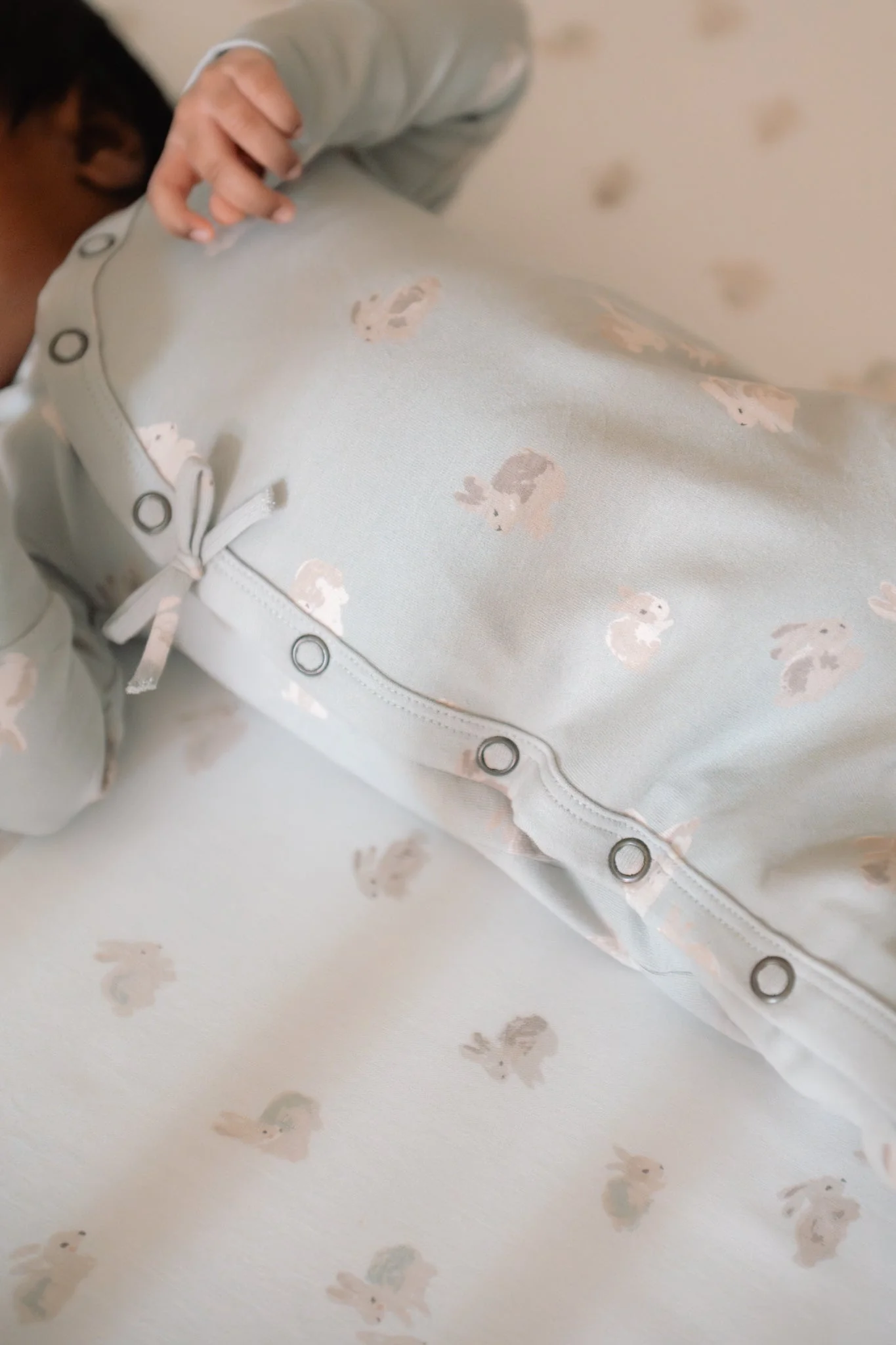The Littles Kimono Romper - Hoppy Bunny - Image 2