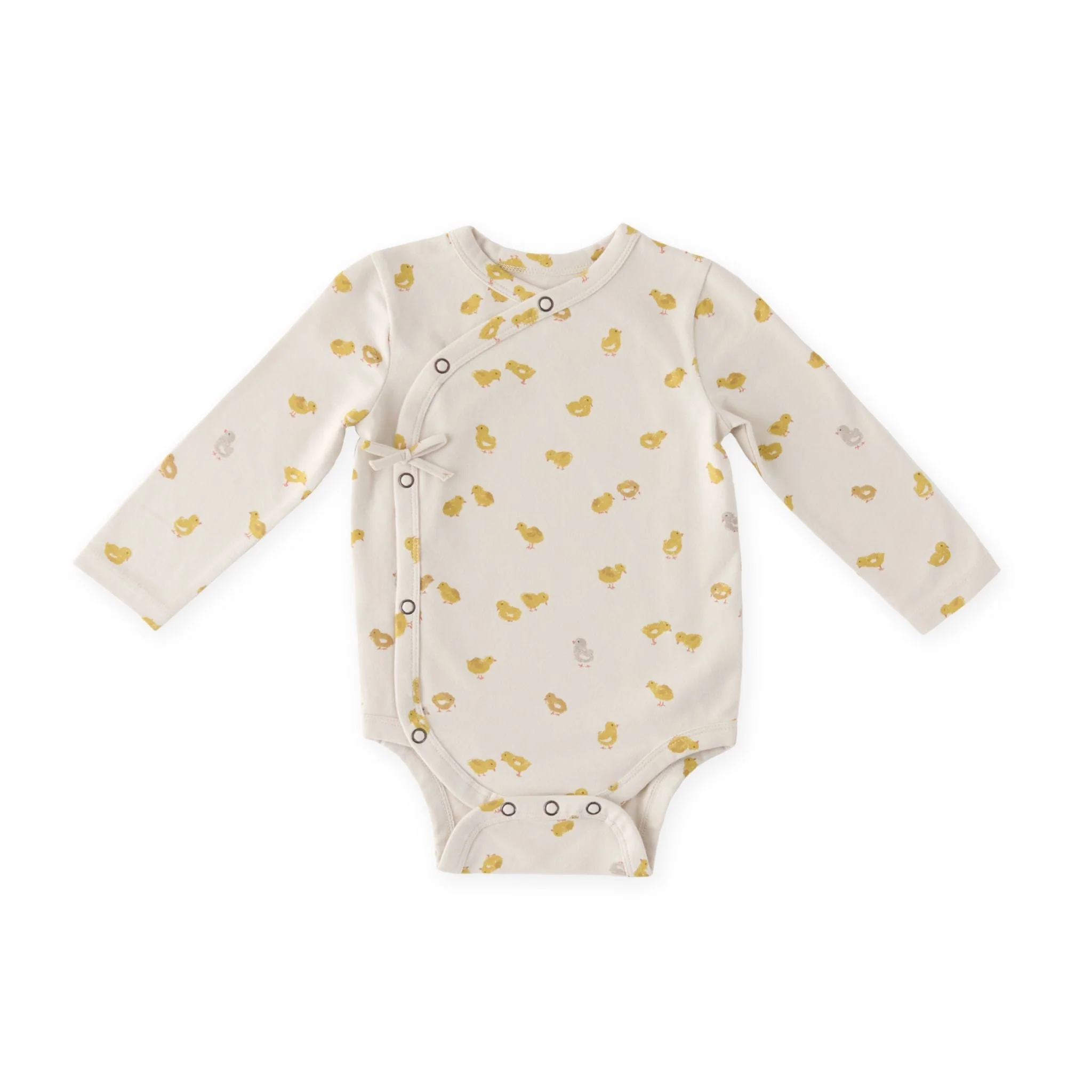 The Littles Long Sleeve Kimono One-Piece - Cheerful Chick