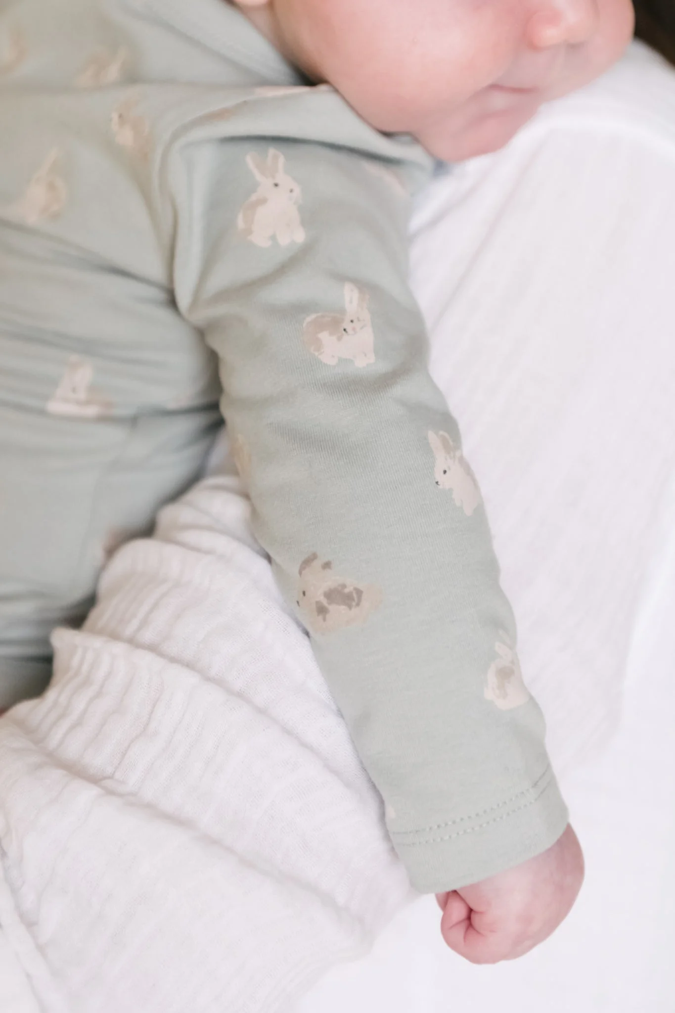 The Littles Long Sleeve Kimono One-Piece - Hoppy Bunny - Image 3