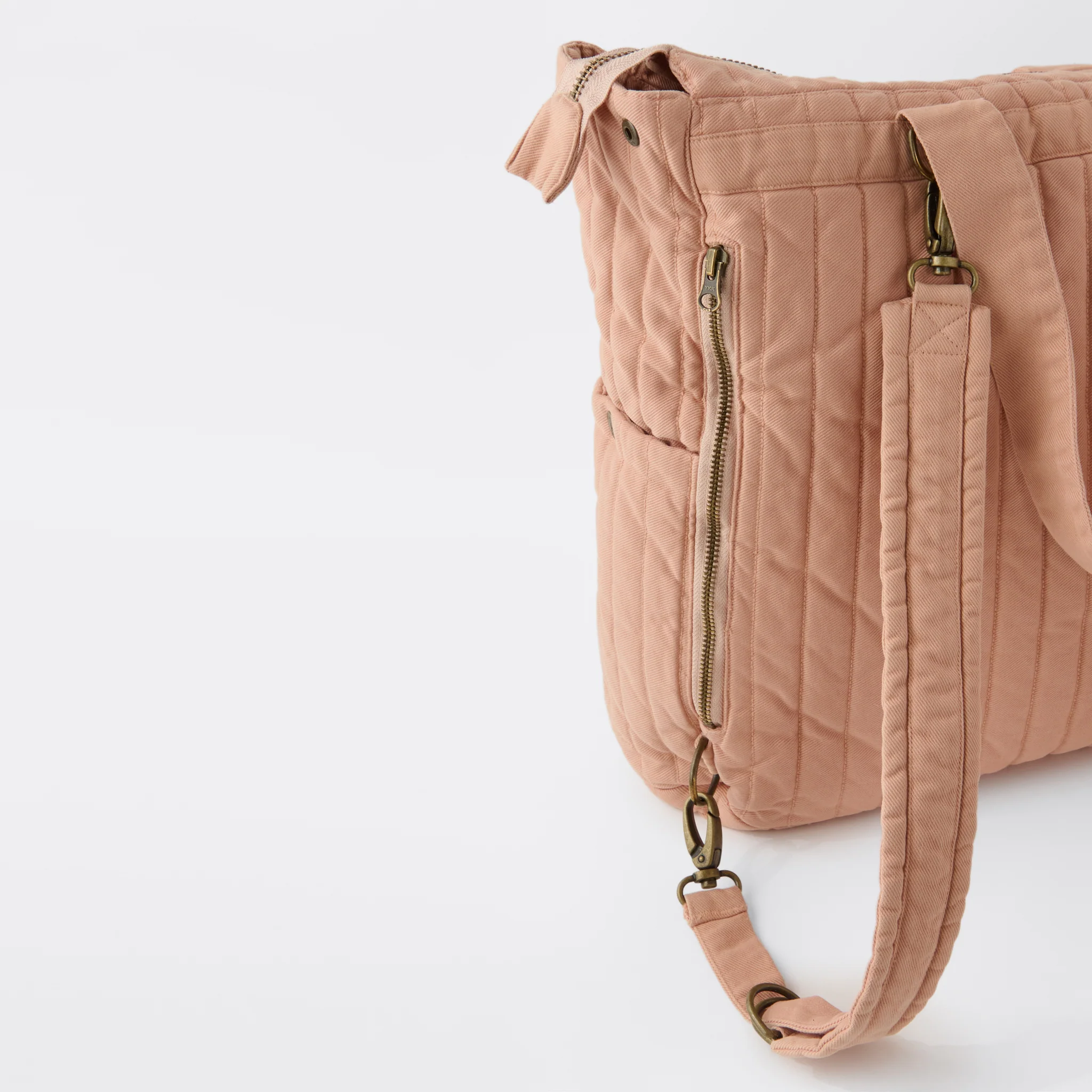 Twill Convertible Diaper Bag - Peony - Image 4