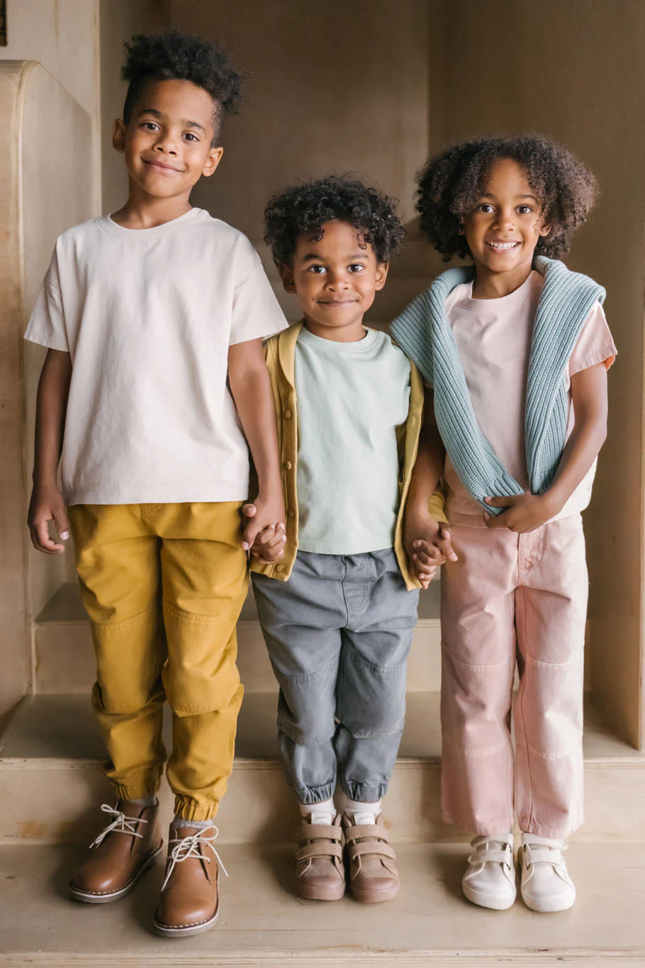 Vintage Twill Kids Utility Jogger - Caramel - Image 2