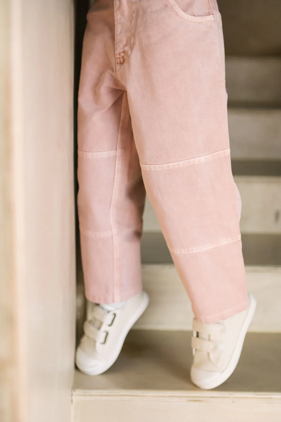 Vintage Twill Kids Utility Pant - Peony - Image 2