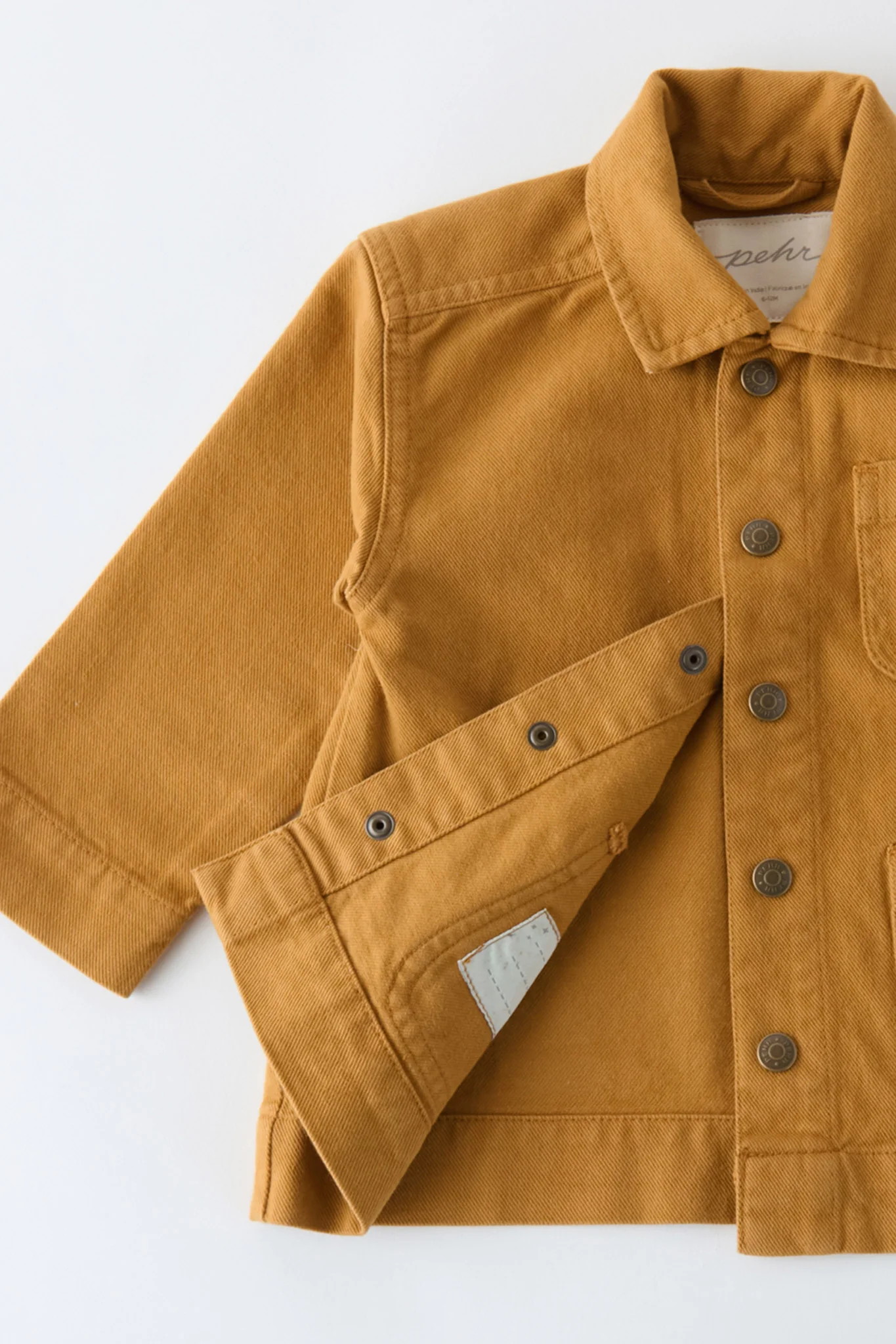 Vintage Twill Toddler Chore Jacket - Caramel - Image 6