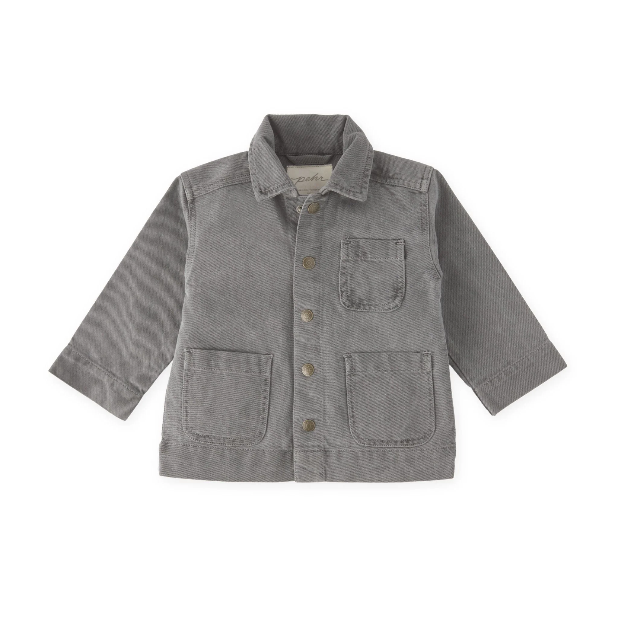 Vintage Twill Toddler Chore Jacket - Charcoal