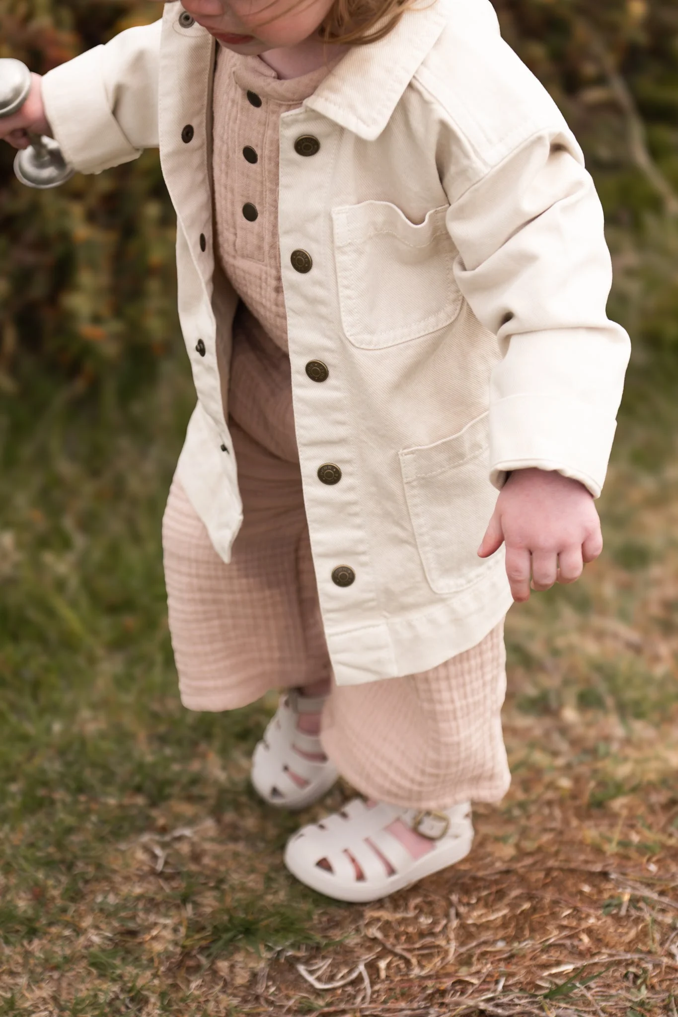 Vintage Twill Toddler Chore Jacket - Natural - Image 3