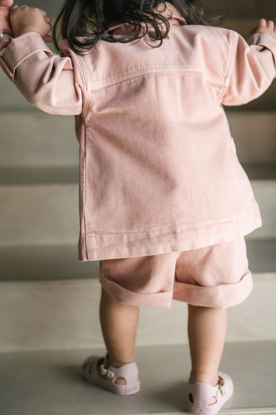 Vintage Twill Toddler Chore Jacket - Peony - Image 3