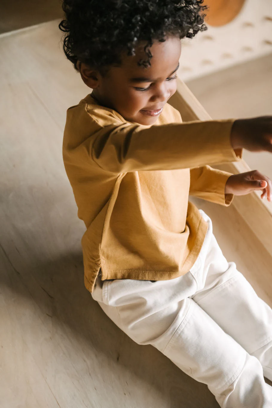 Vintage Twill Toddler Utility Jogger - Natural - Image 3