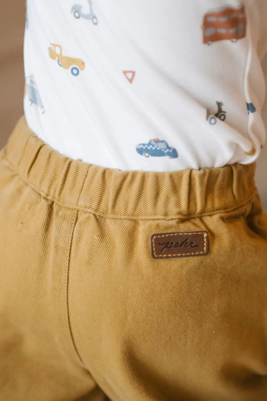 Vintage Twill Baby Utility Jogger - Caramel - Image 3