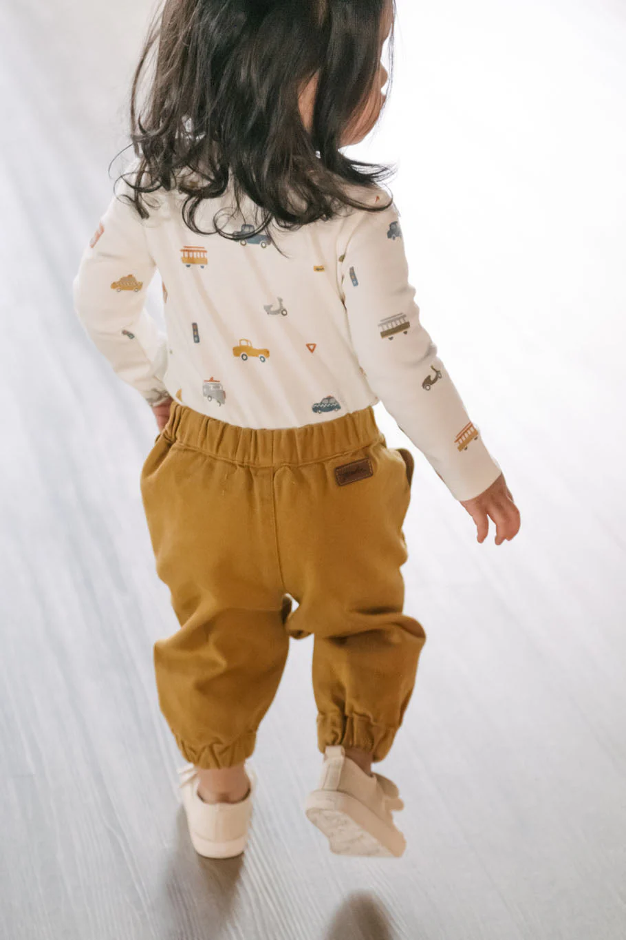 Vintage Twill Baby Utility Jogger - Caramel - Image 4