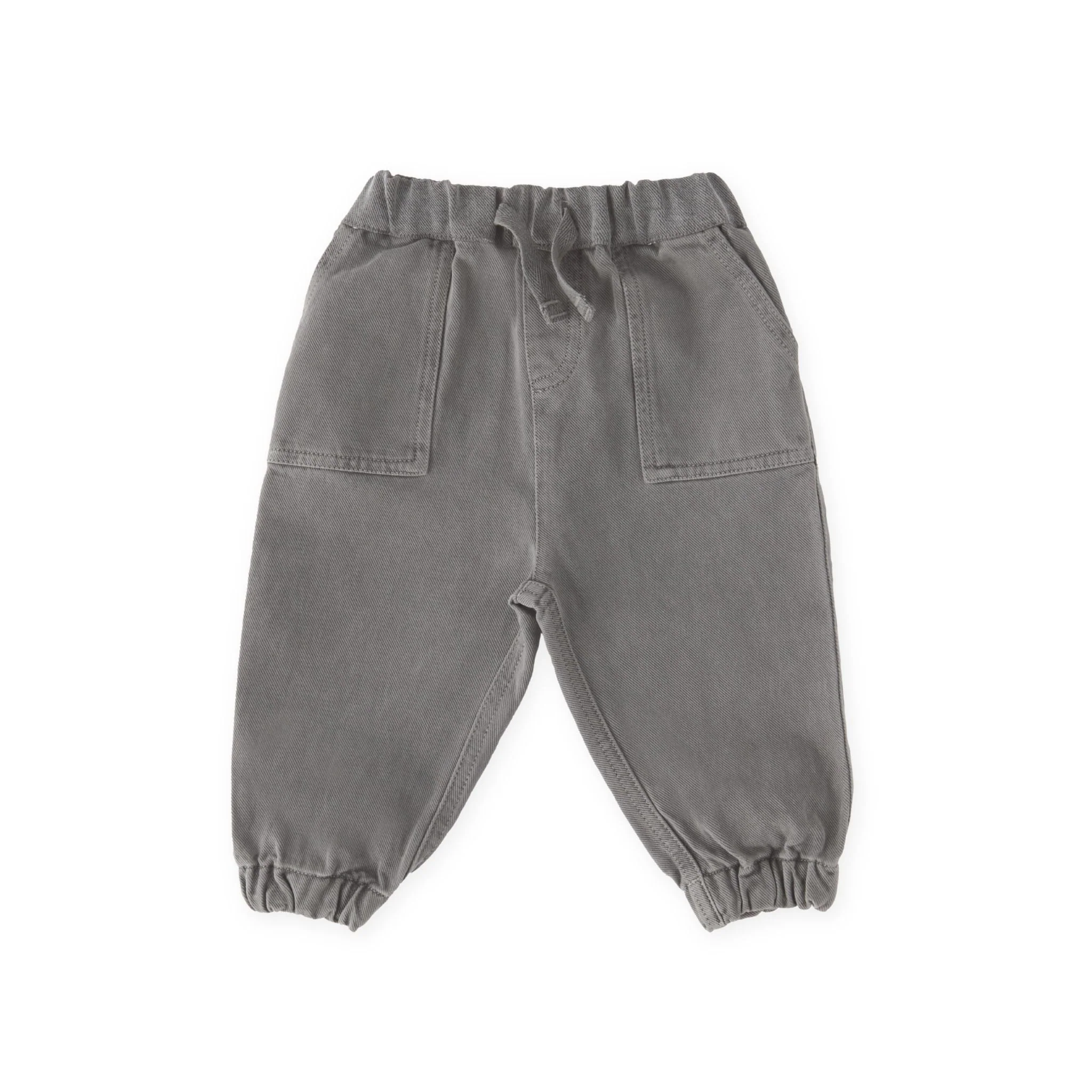 Vintage Twill Baby Utility Jogger - Charcoal