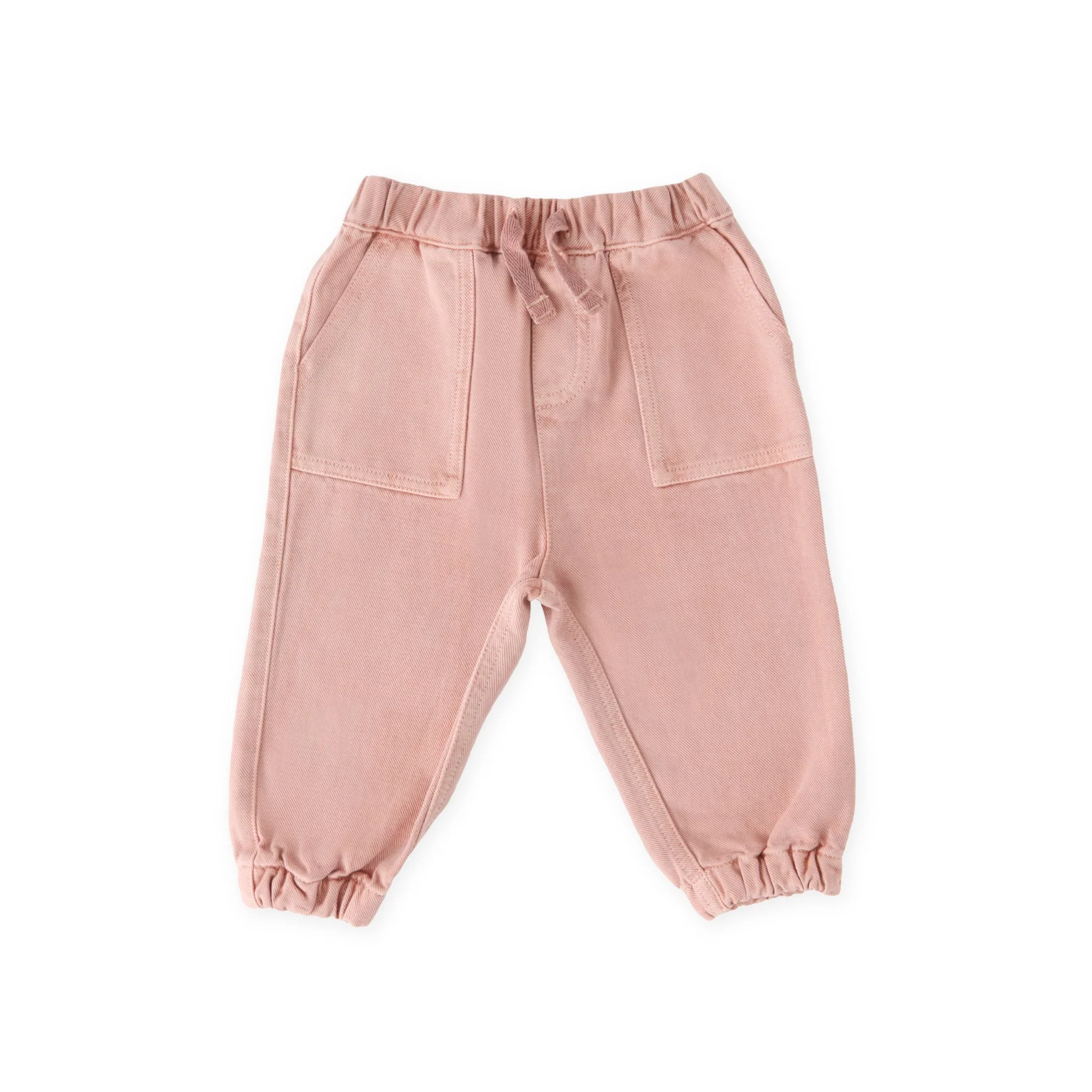 Vintage Twill Baby Utility Jogger - Peony