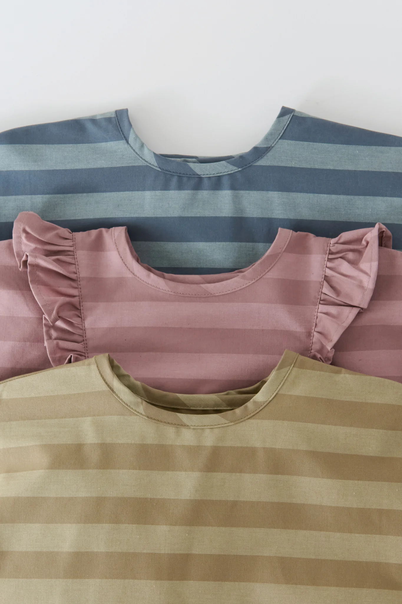 Water Repellent Baby Smock - Moss Stripe - Image 6