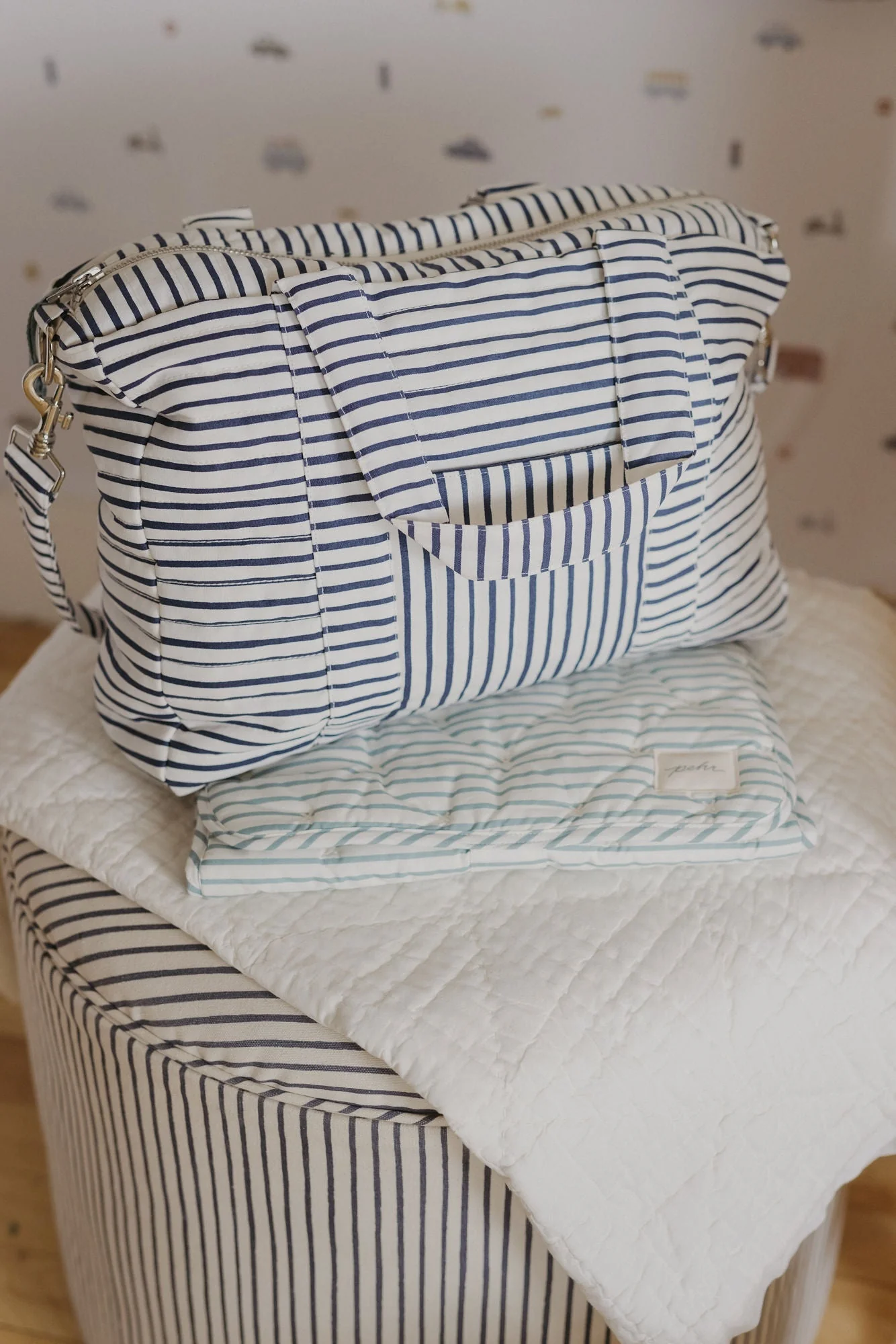 Weekender Bag - Stripes Away Ink Blue - Image 6