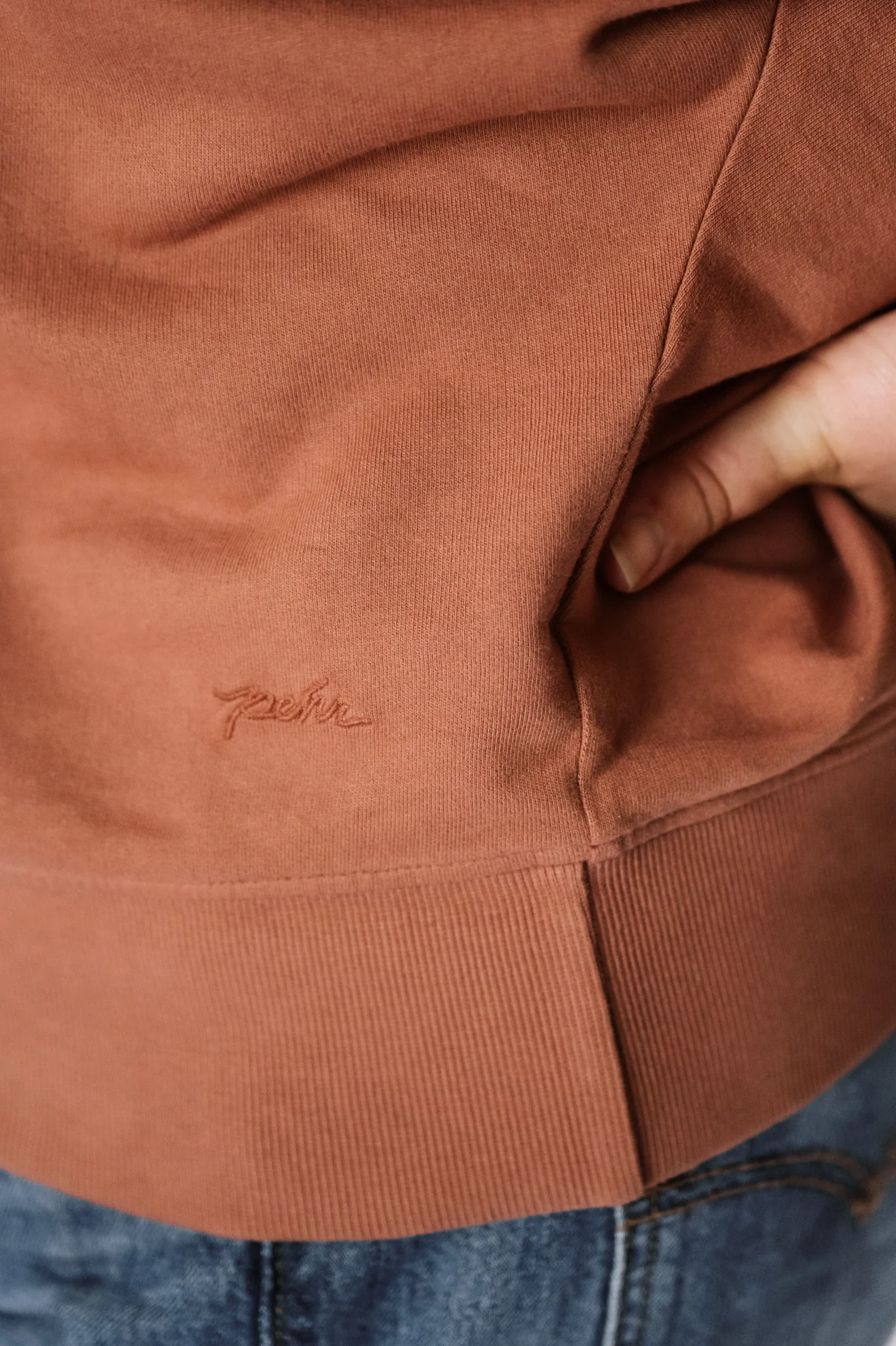 Women's French Terry Sweatshirt - Clay - Image 3